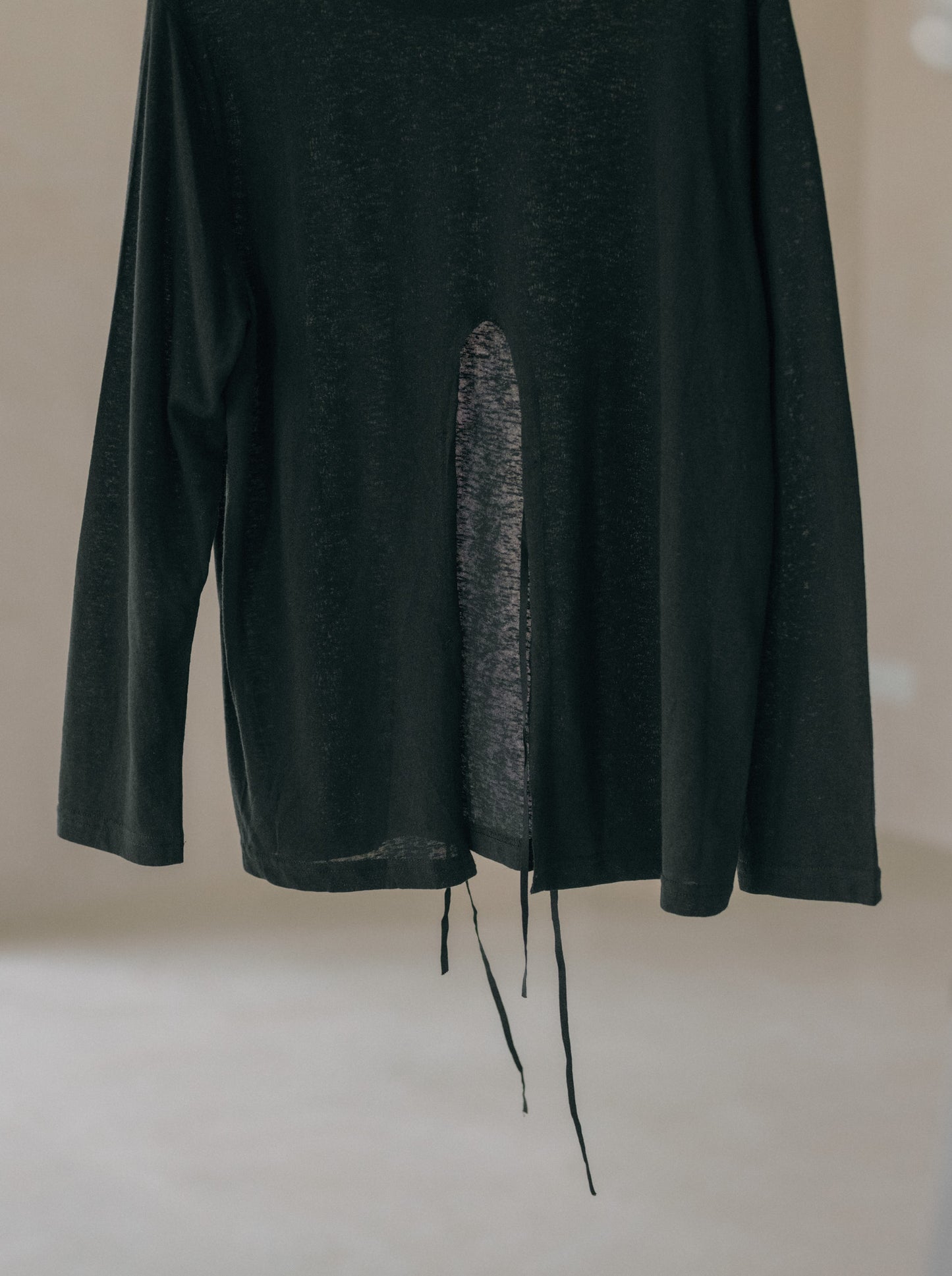 Long Sleeve Tie Back Top