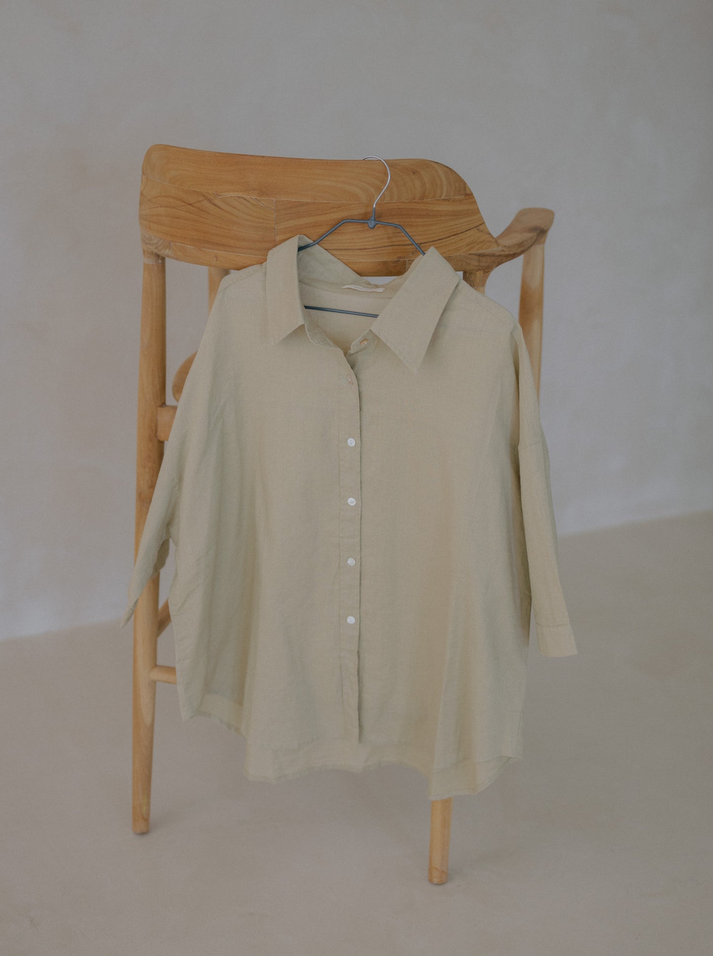 Quarter Sleeve Ramie Shirt