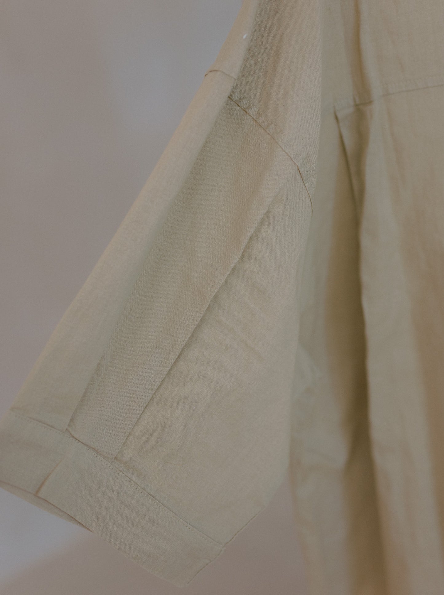 Quarter Sleeve Ramie Shirt