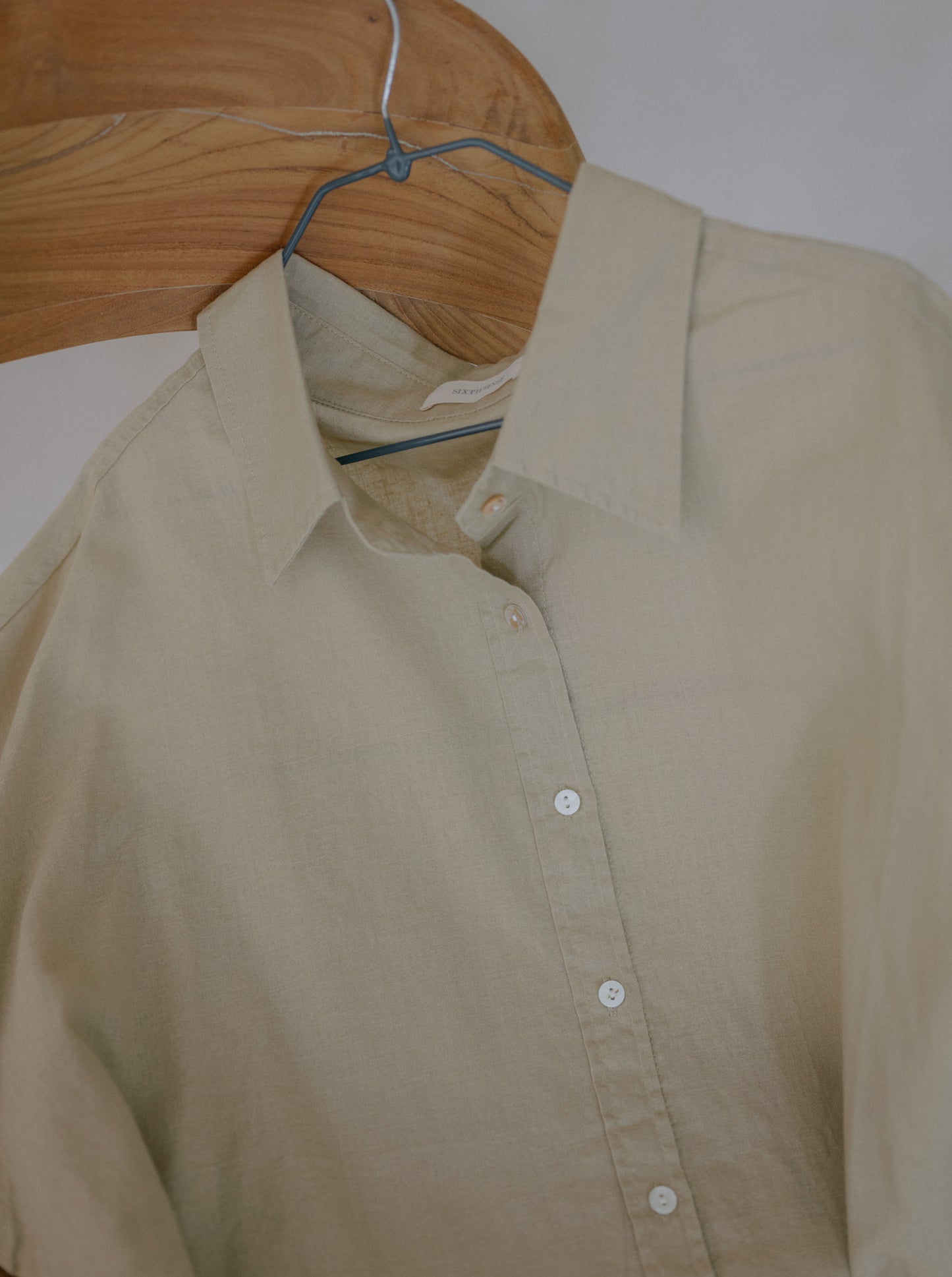 Quarter Sleeve Ramie Shirt