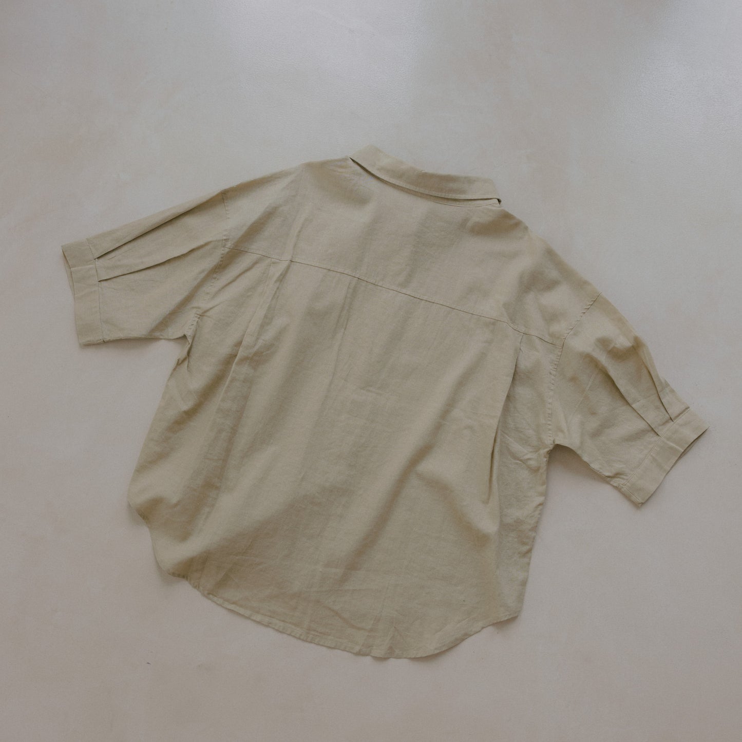 Quarter Sleeve Ramie Shirt