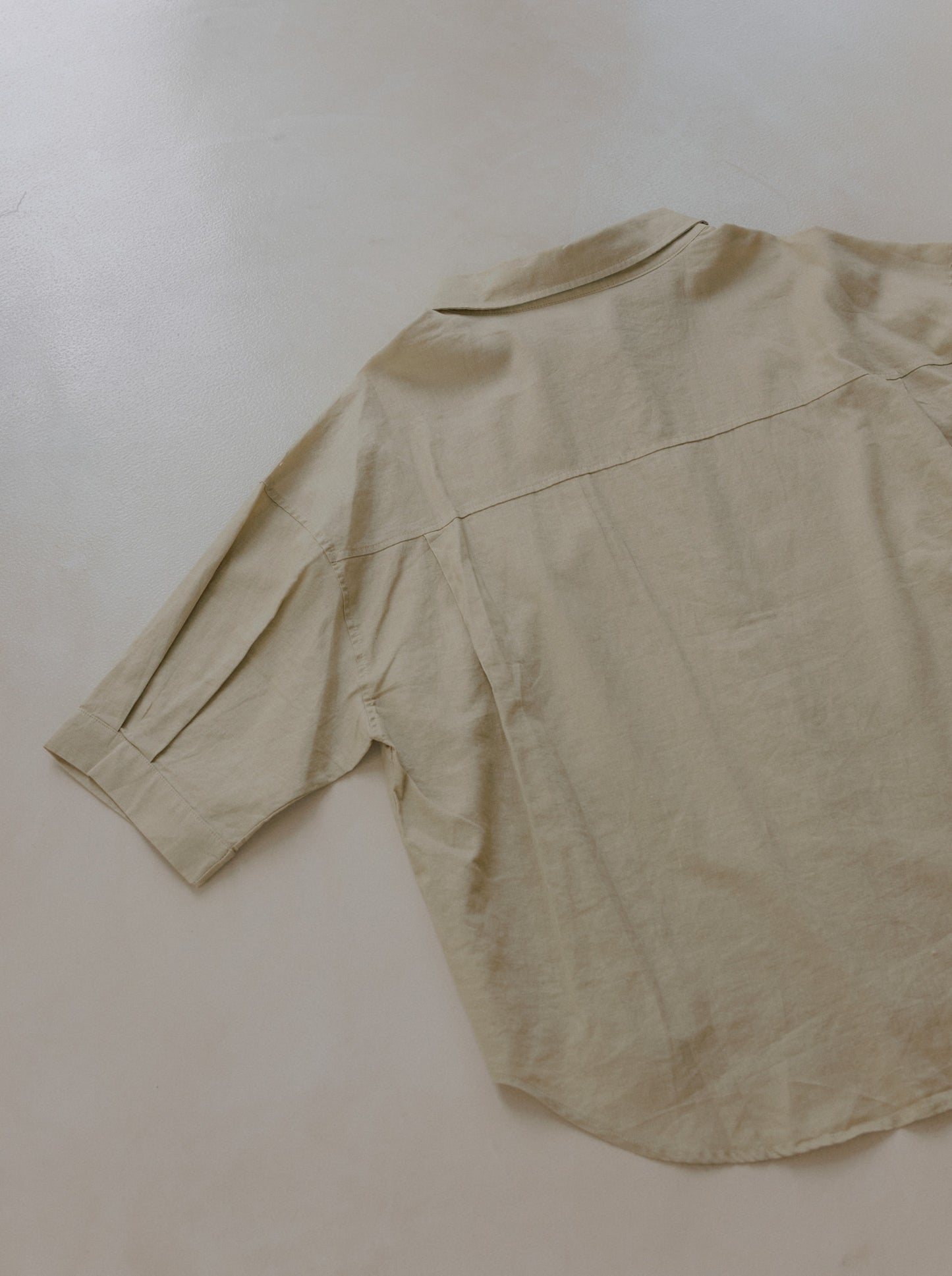 Quarter Sleeve Ramie Shirt