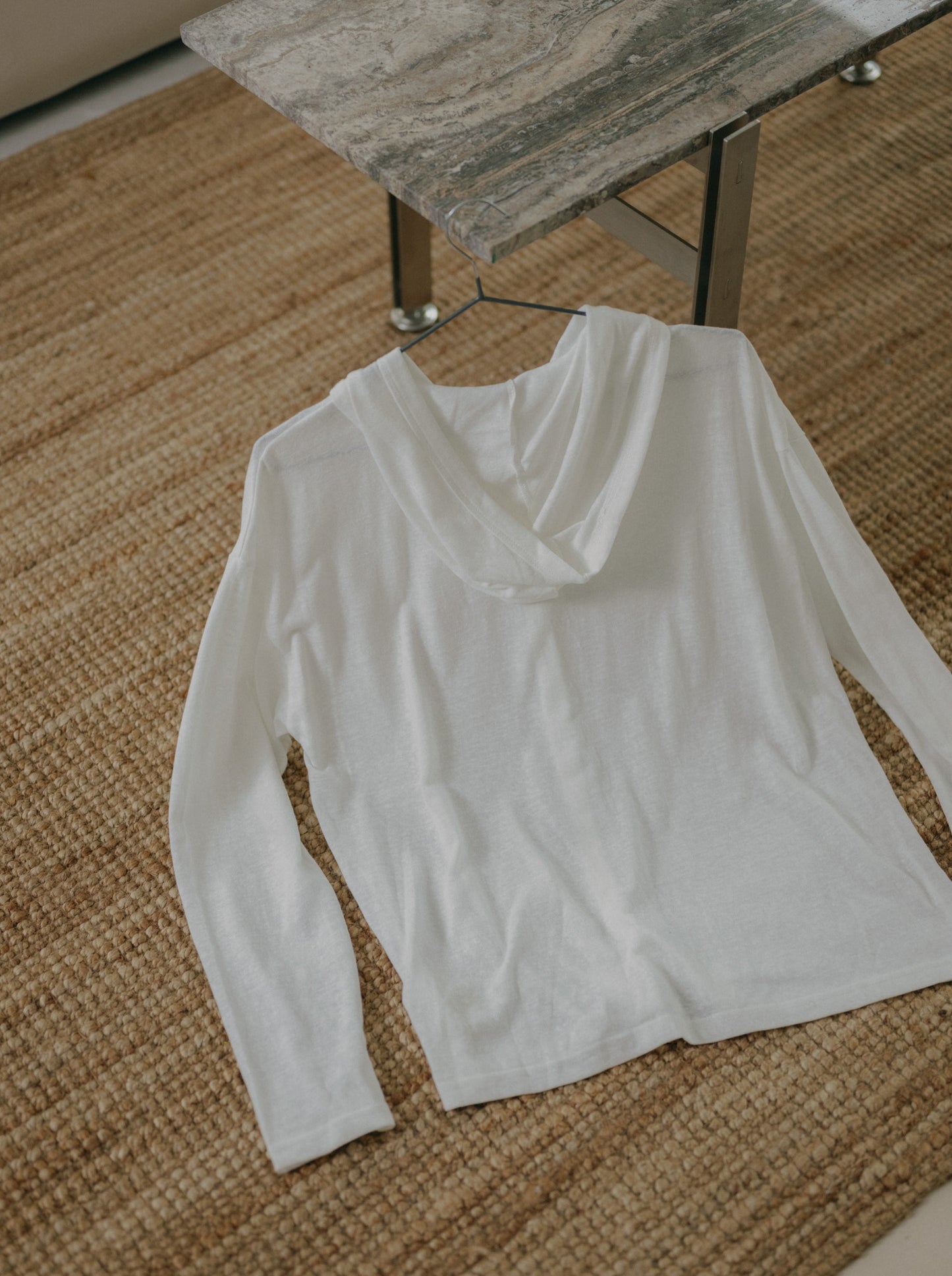 Hooded Button Top