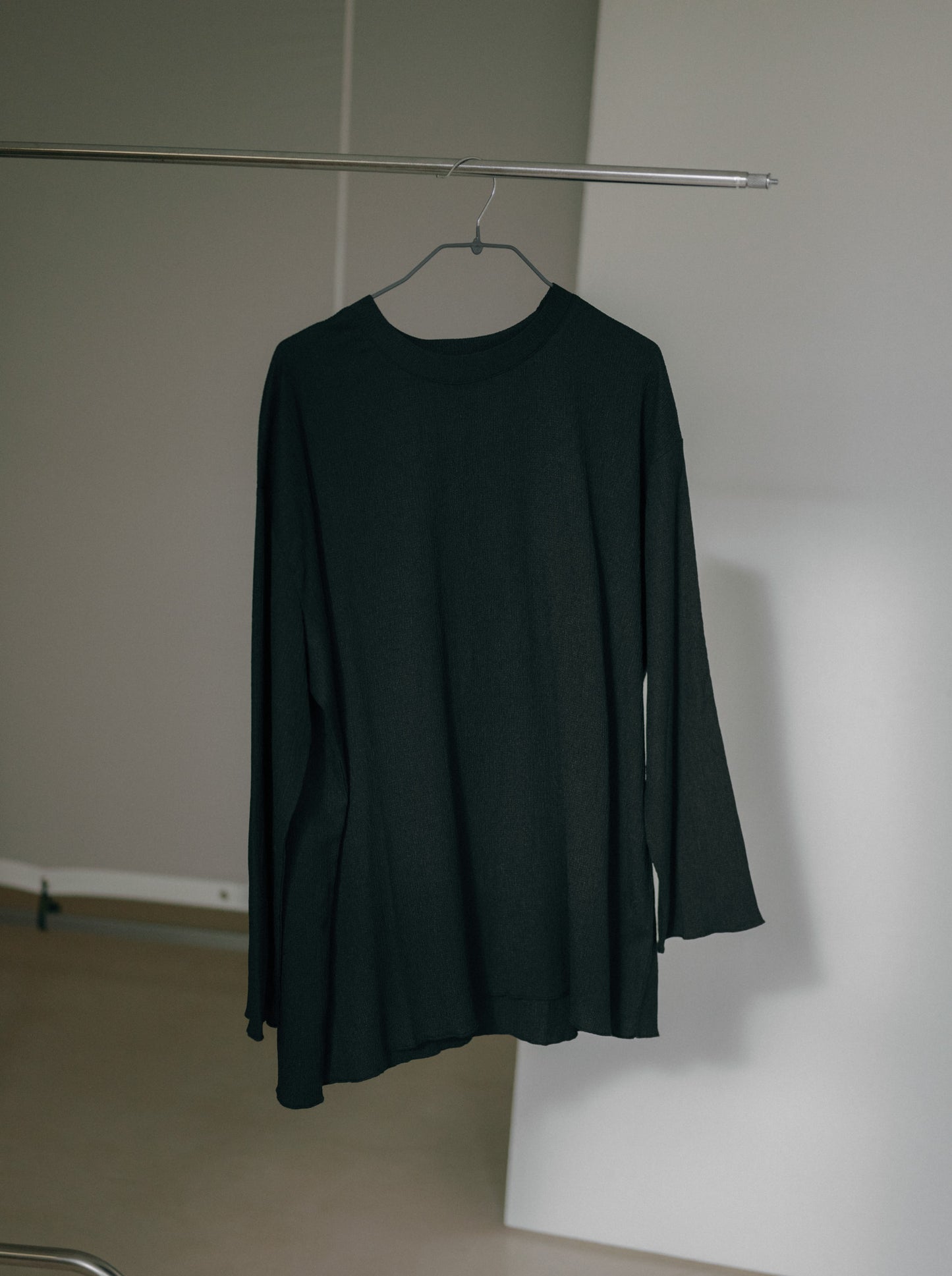 Pleat Long Sleeve Top