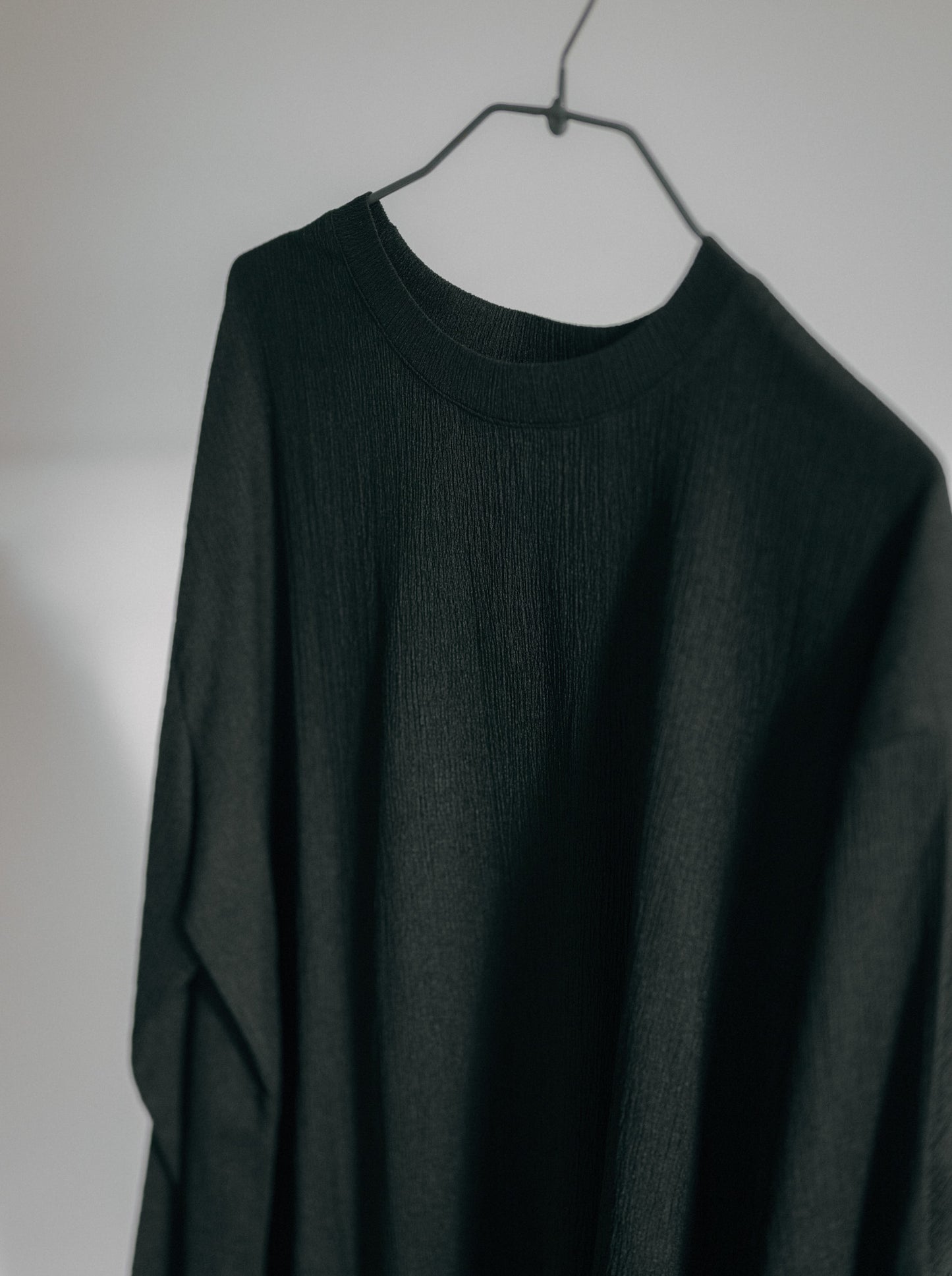 Pleat Long Sleeve Top