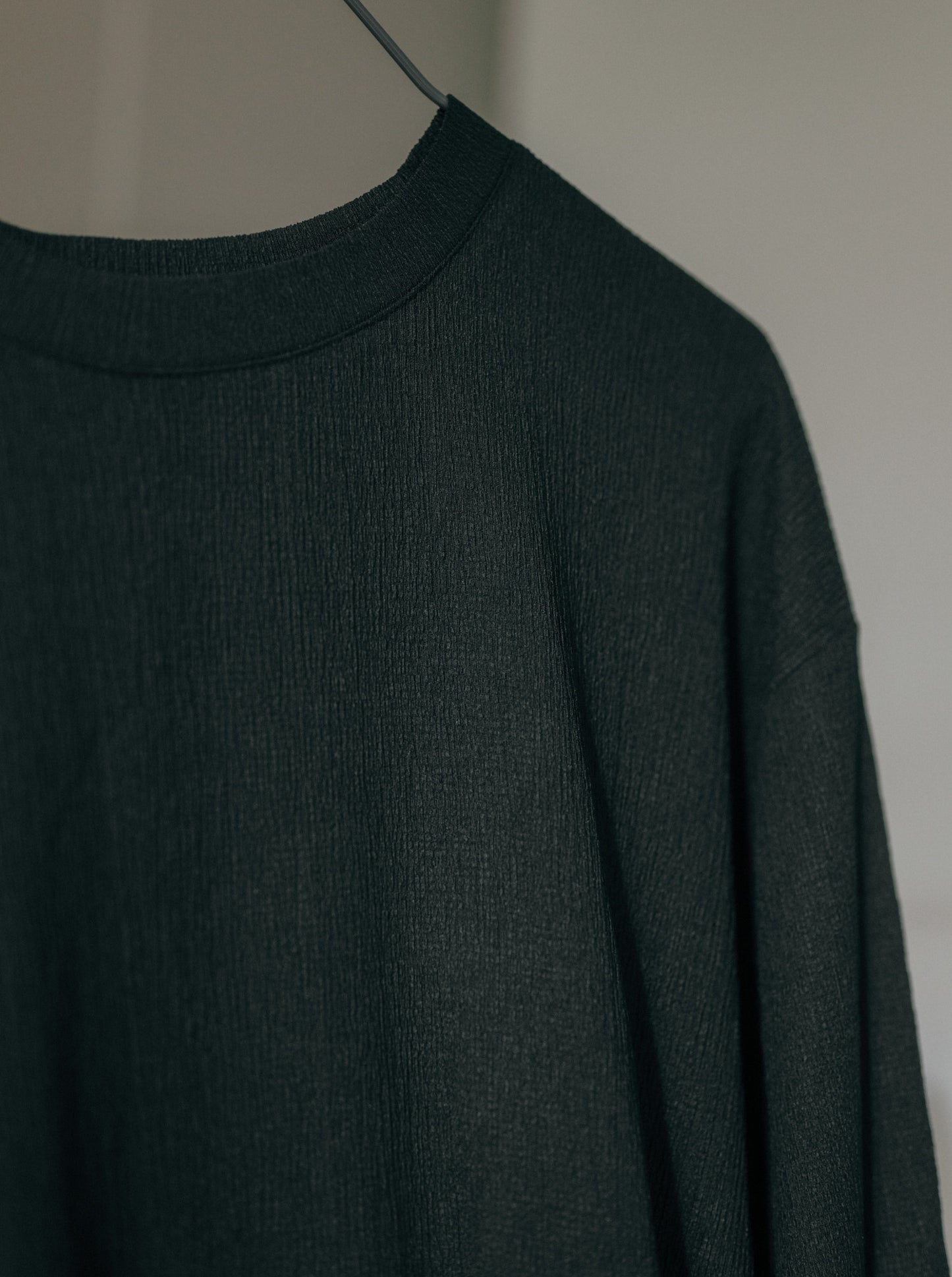 Pleat Long Sleeve Top