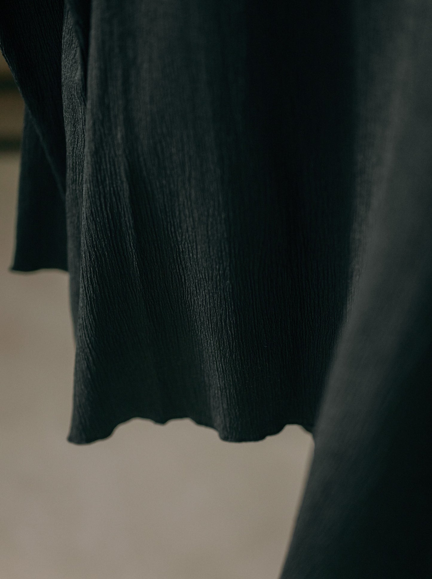 Pleat Long Sleeve Top