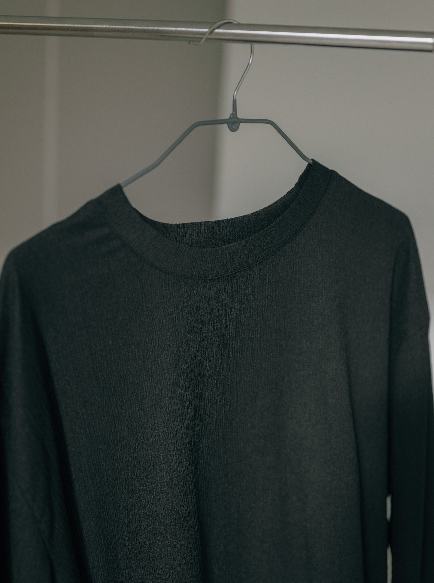 Pleat Long Sleeve Top