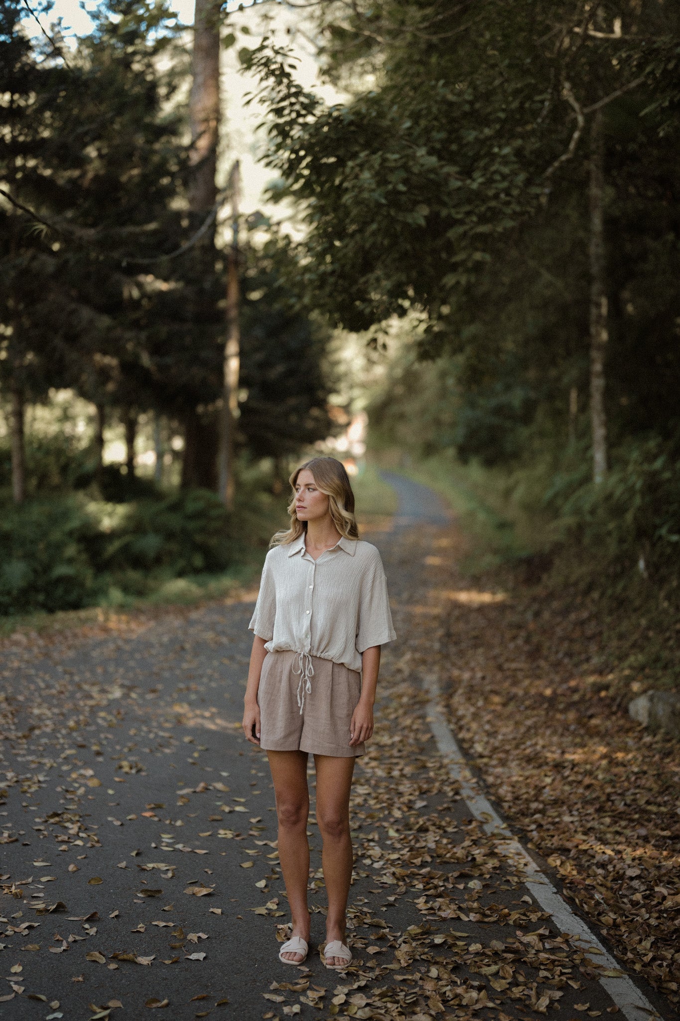 Pleated Wide Shorts