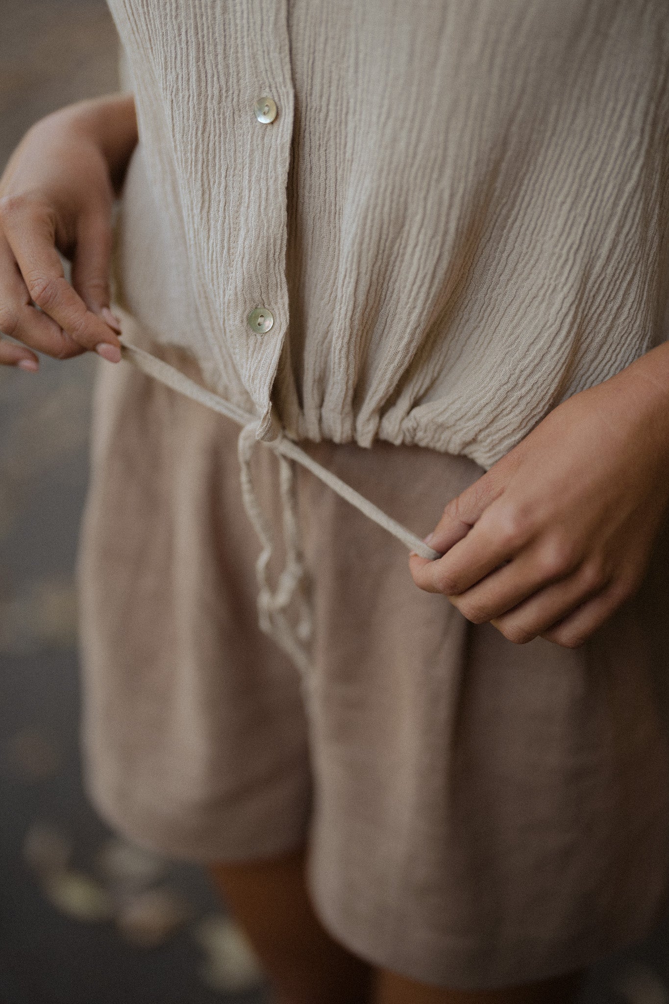 Pleated Wide Shorts