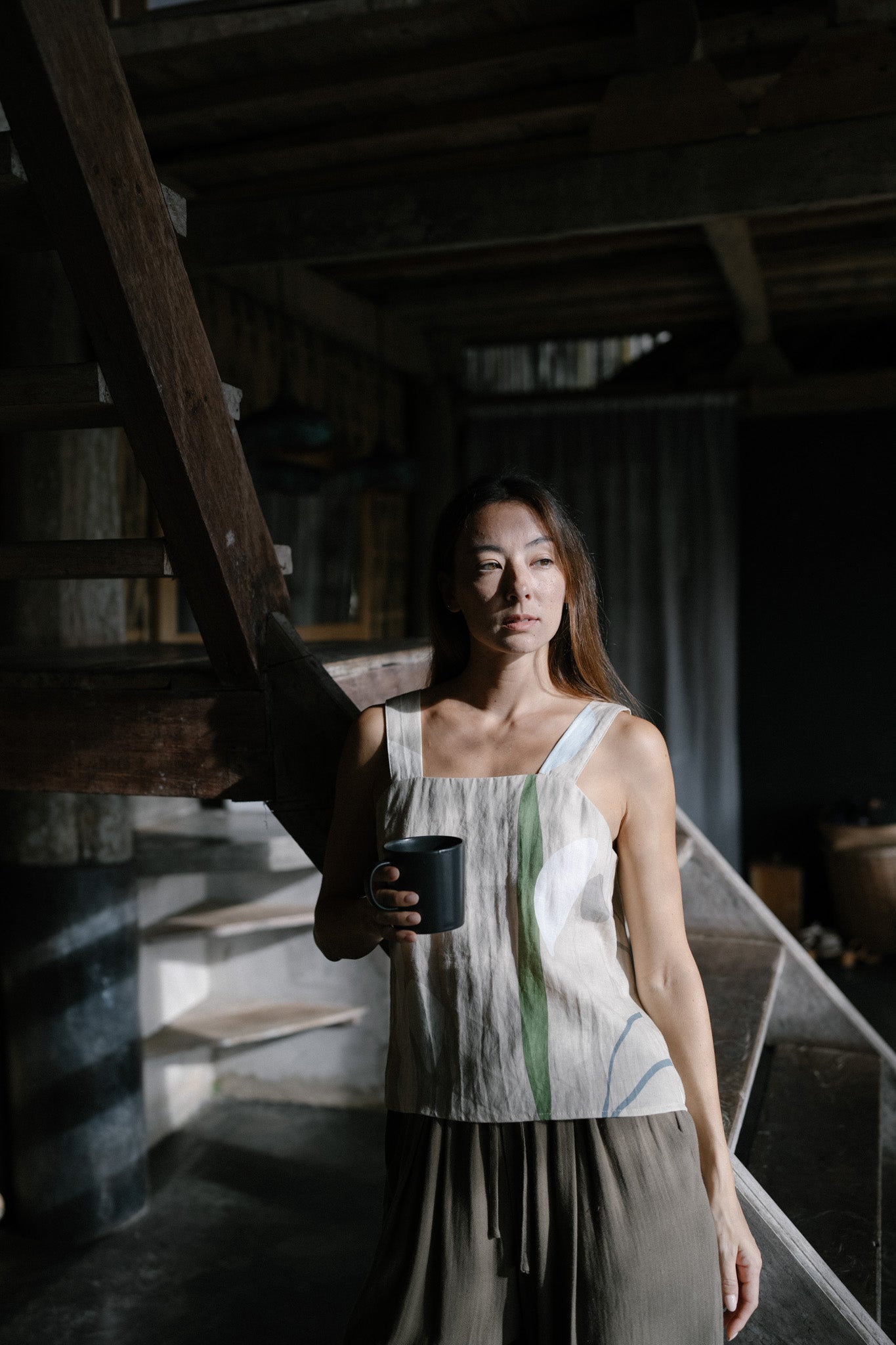 Soft Long Linen Trousers