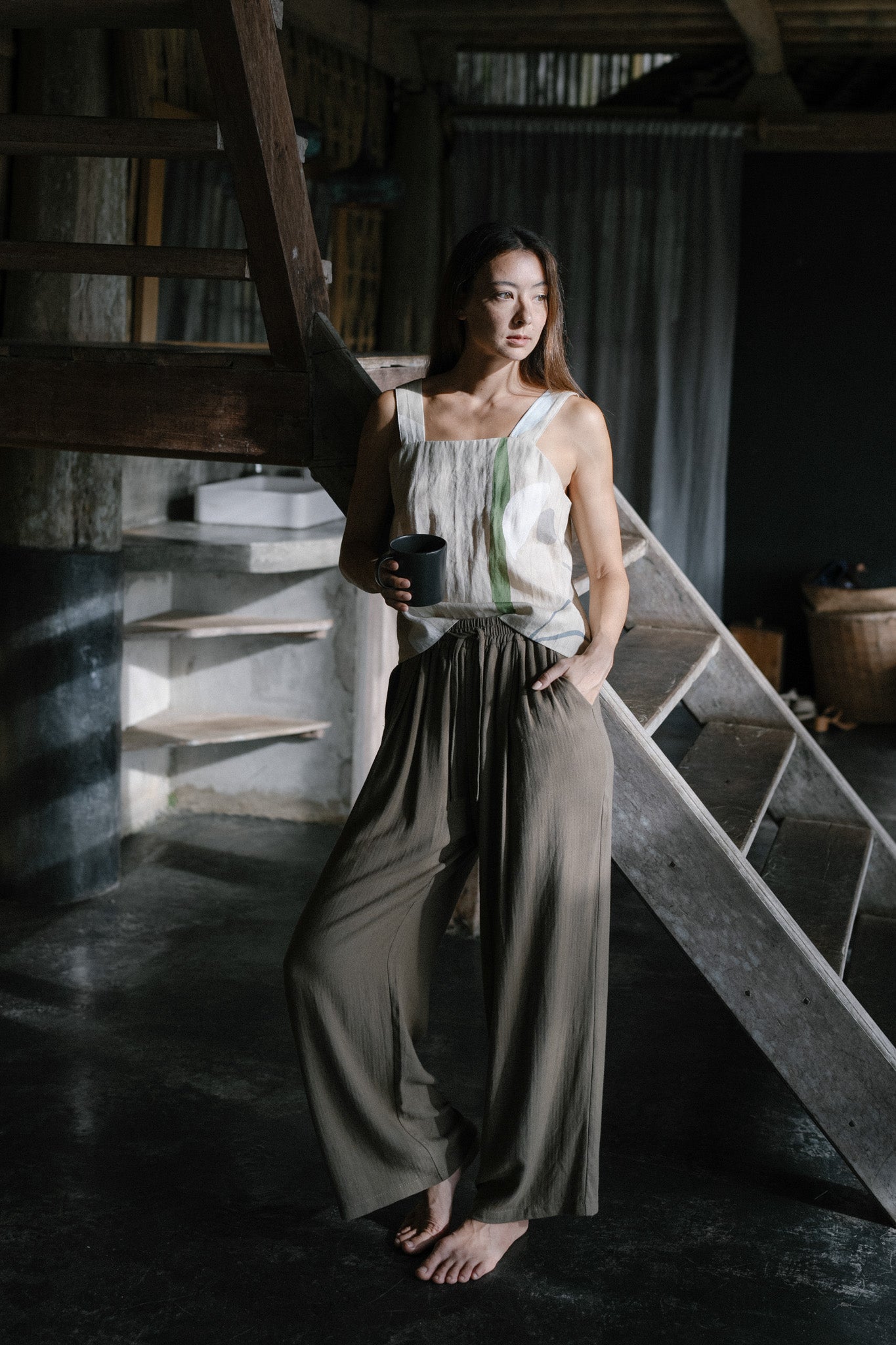 Soft Long Linen Trousers