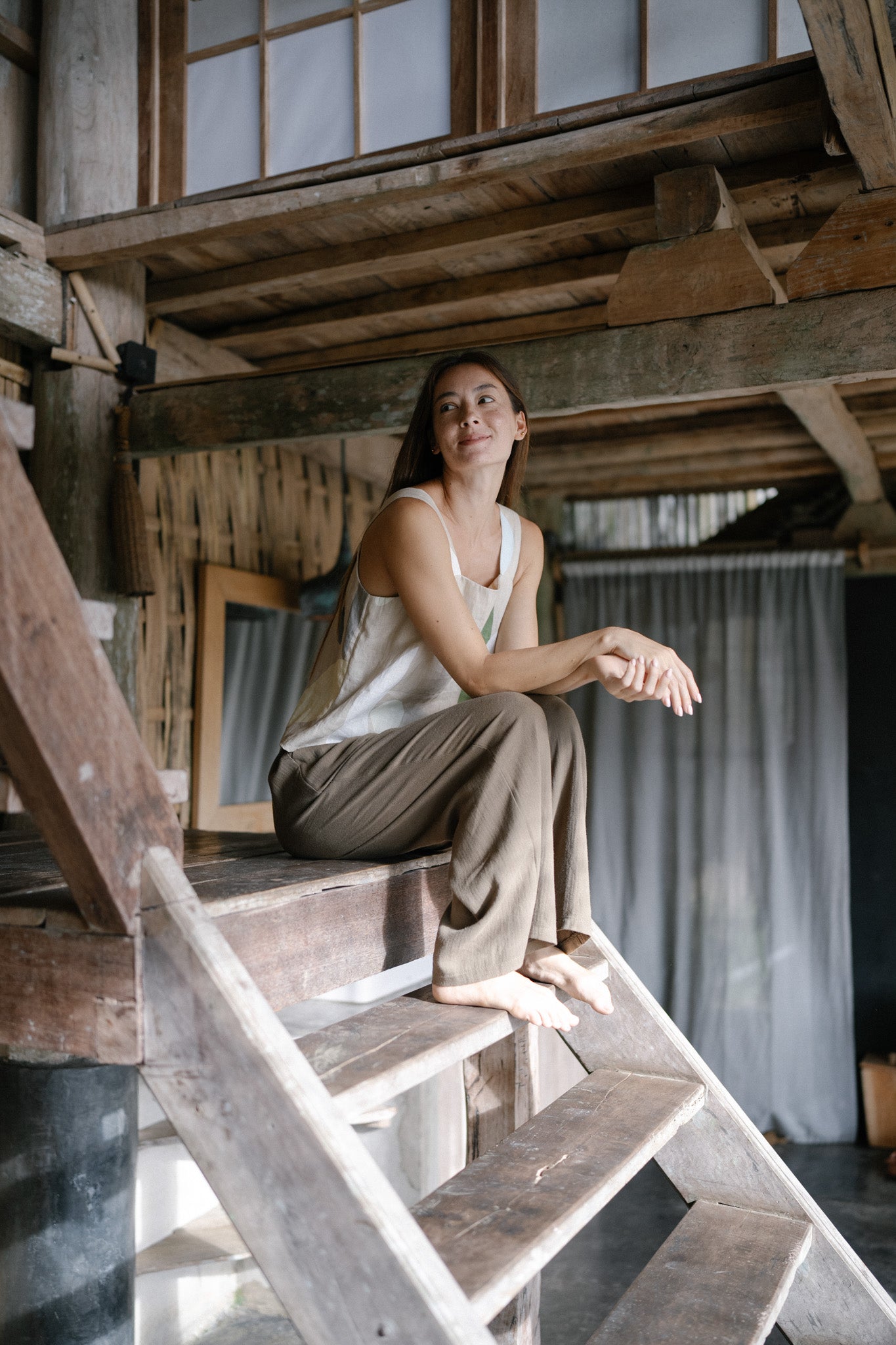 Soft Long Linen Trousers