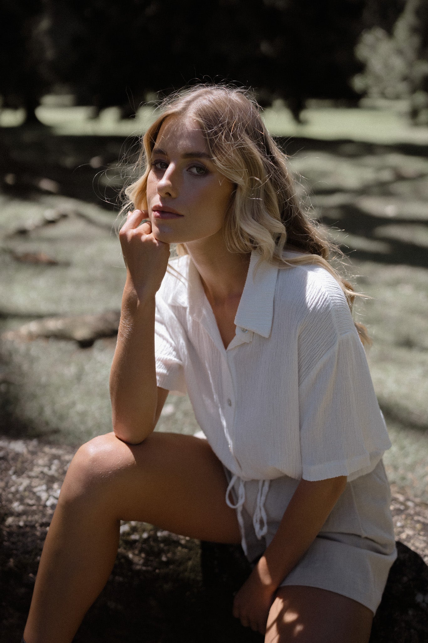 Pleated Wide Shorts