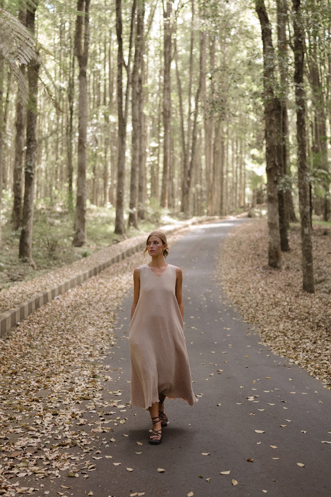 Milia Ramie Flare Dress