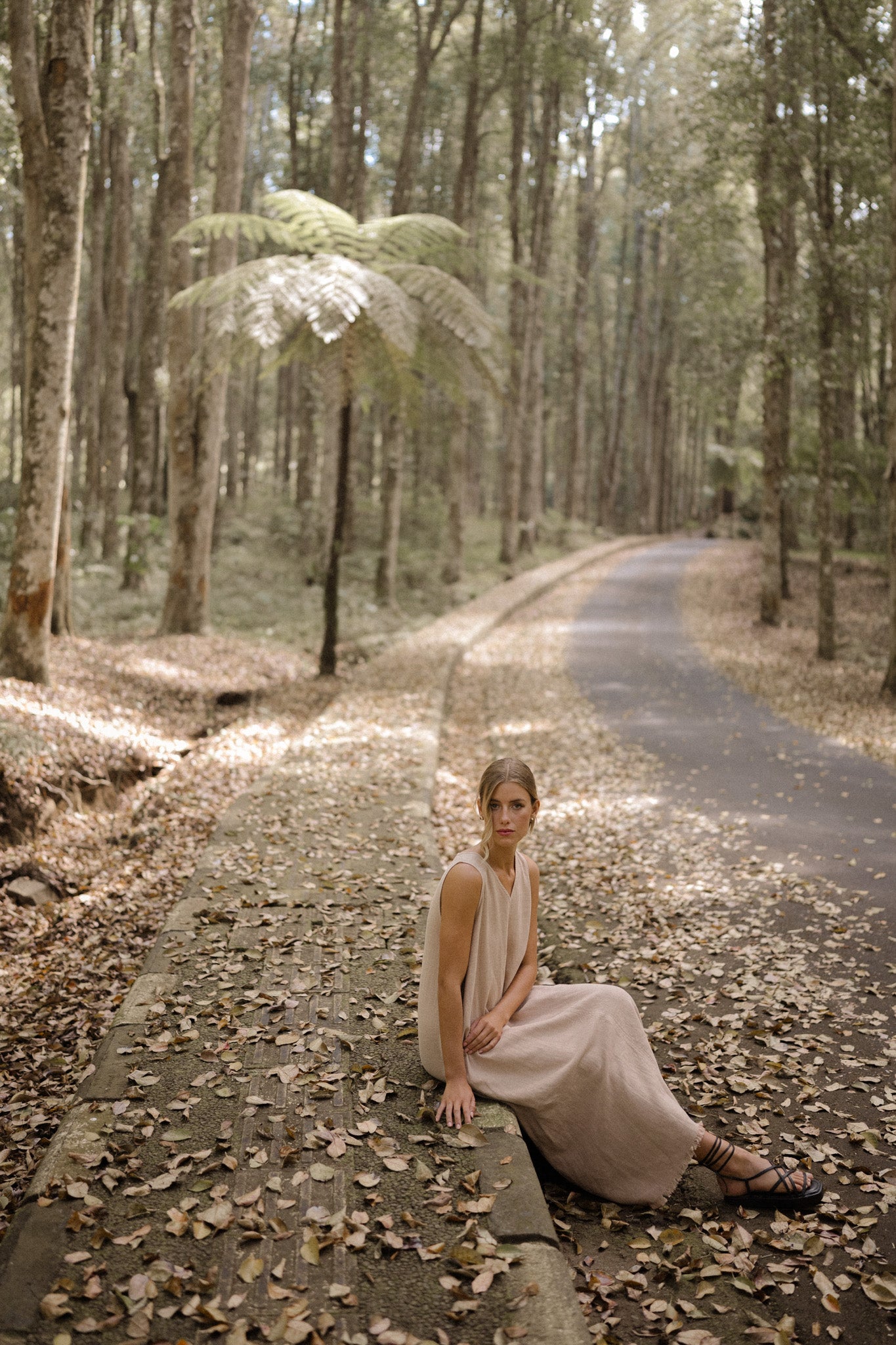 Milia Ramie Flare Dress