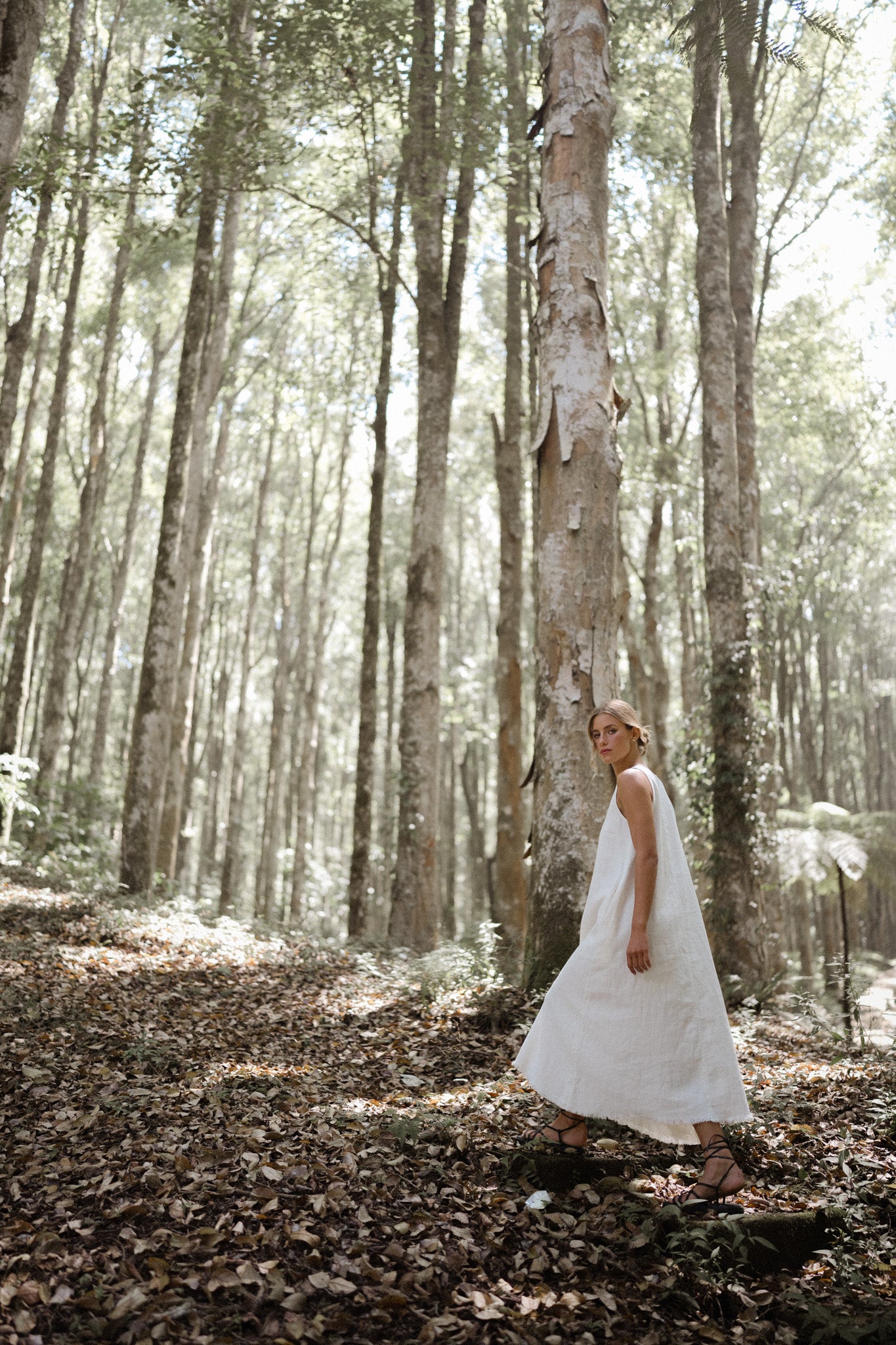 Milia Ramie Flare Dress