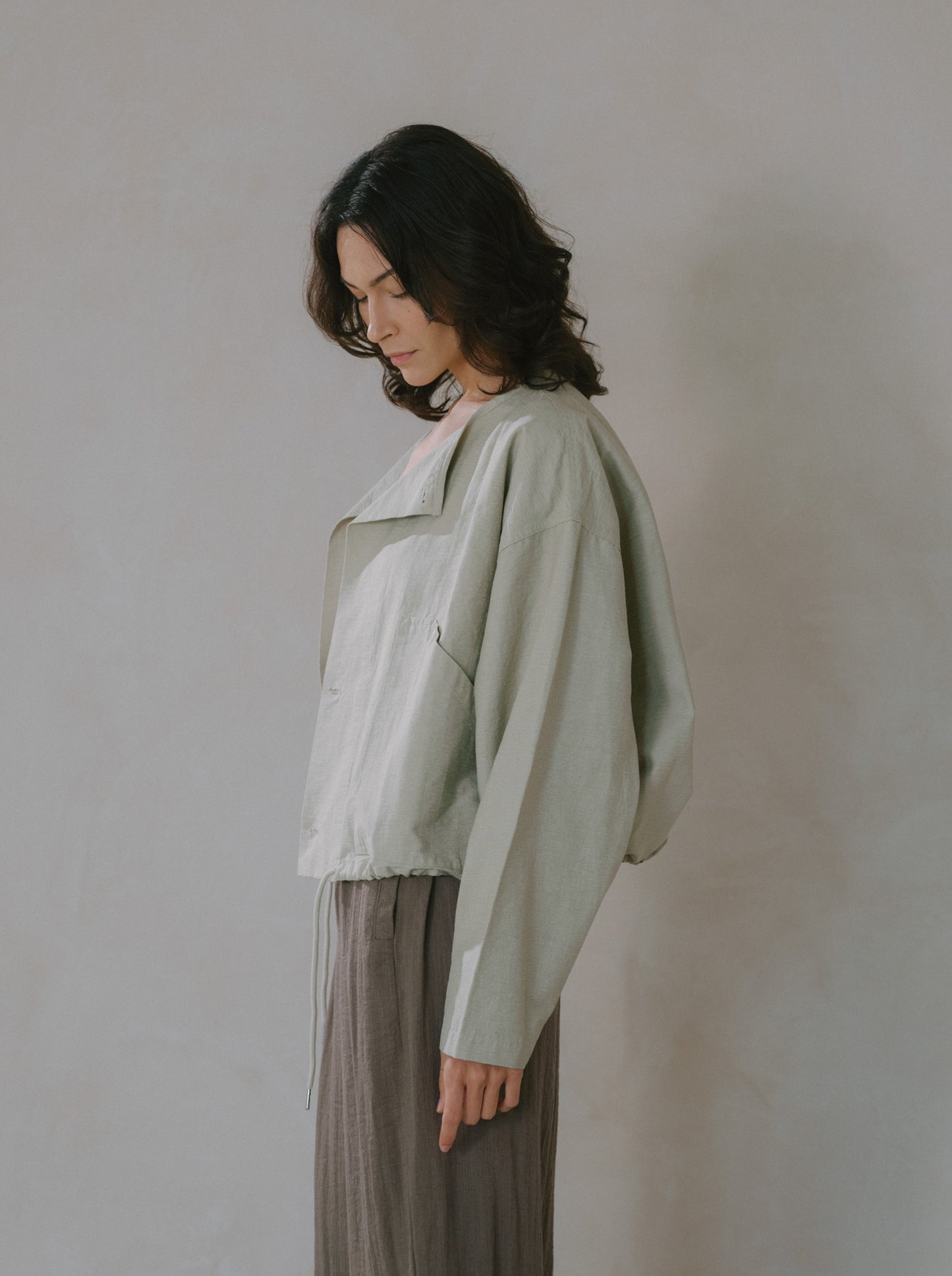 Elasticated Flare Trousers