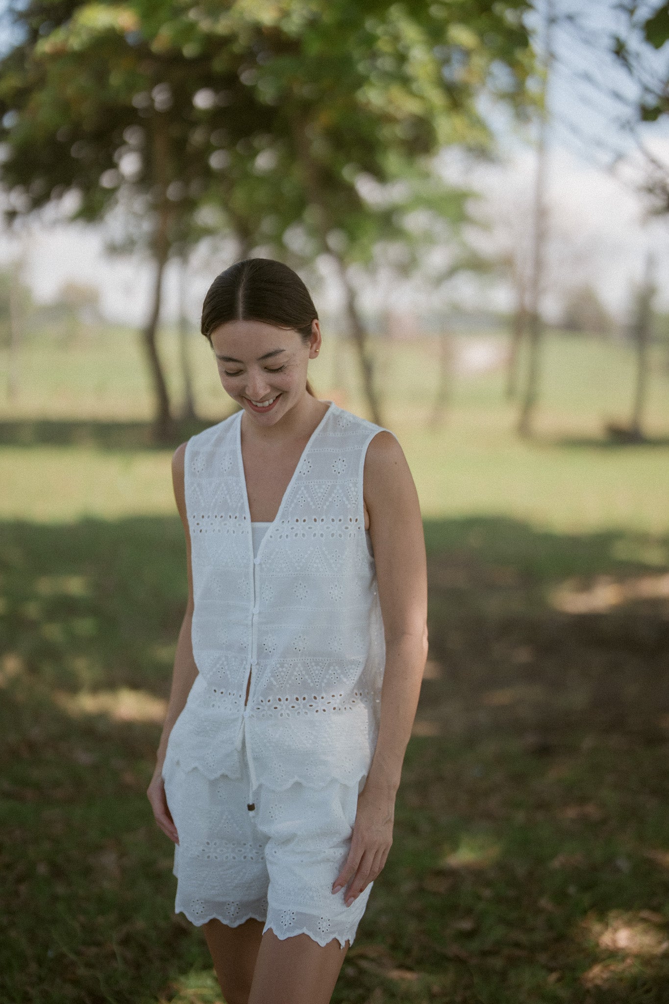 Embroidery Cotton Vest