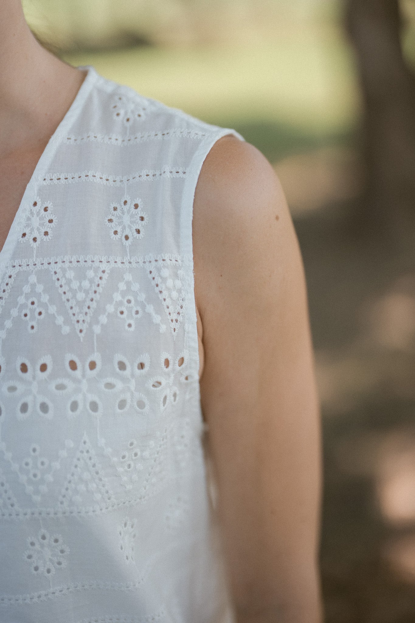 Embroidery Cotton Vest