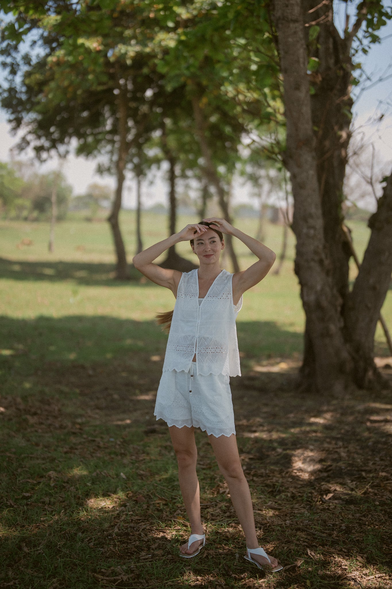 Embroidery Cotton Shorts