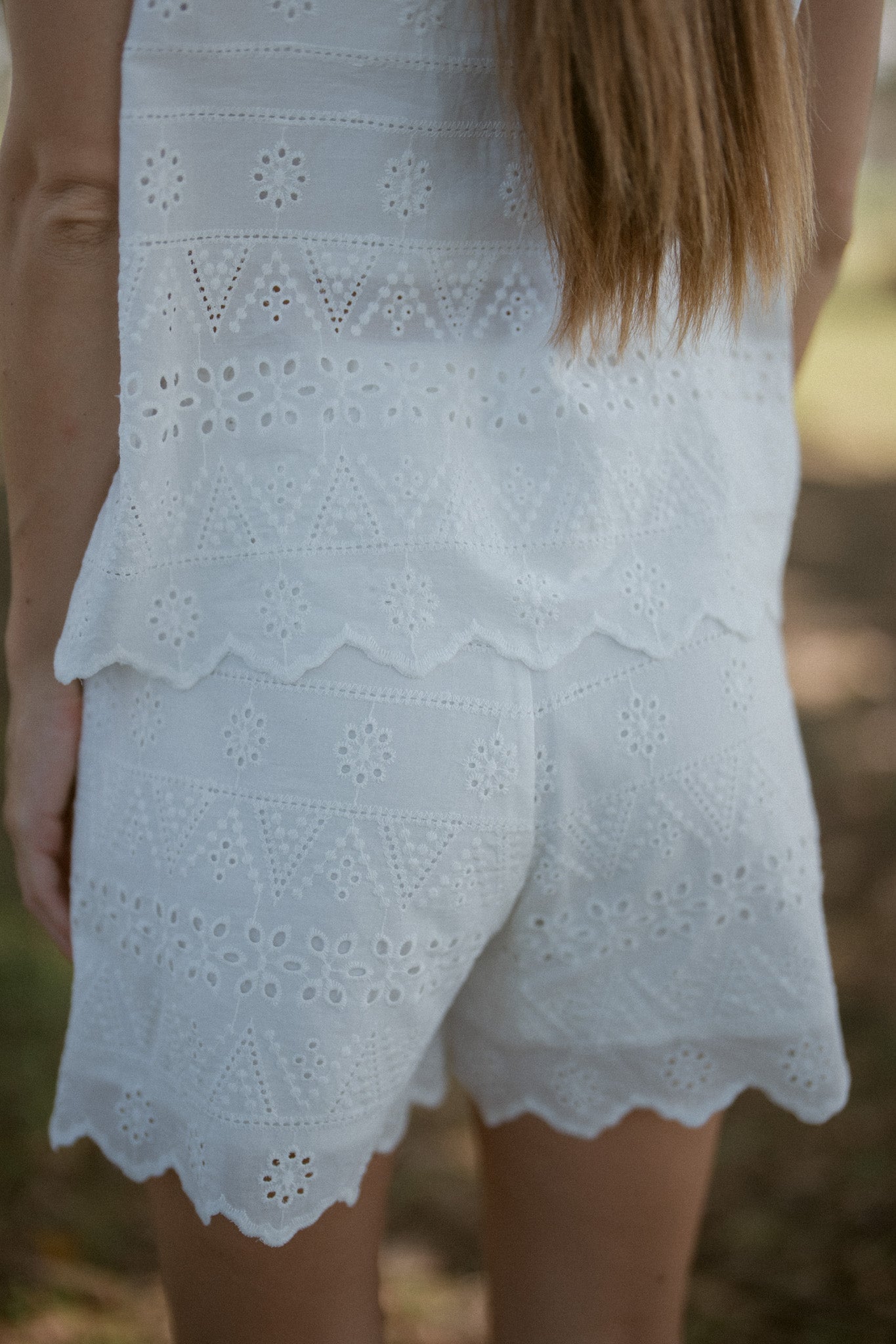 Embroidery Cotton Shorts