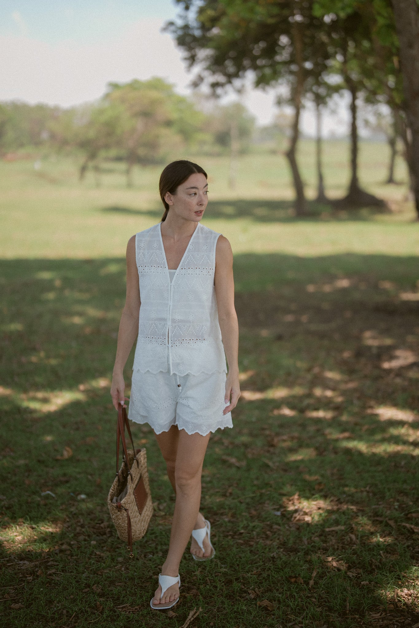 Embroidery Cotton Vest