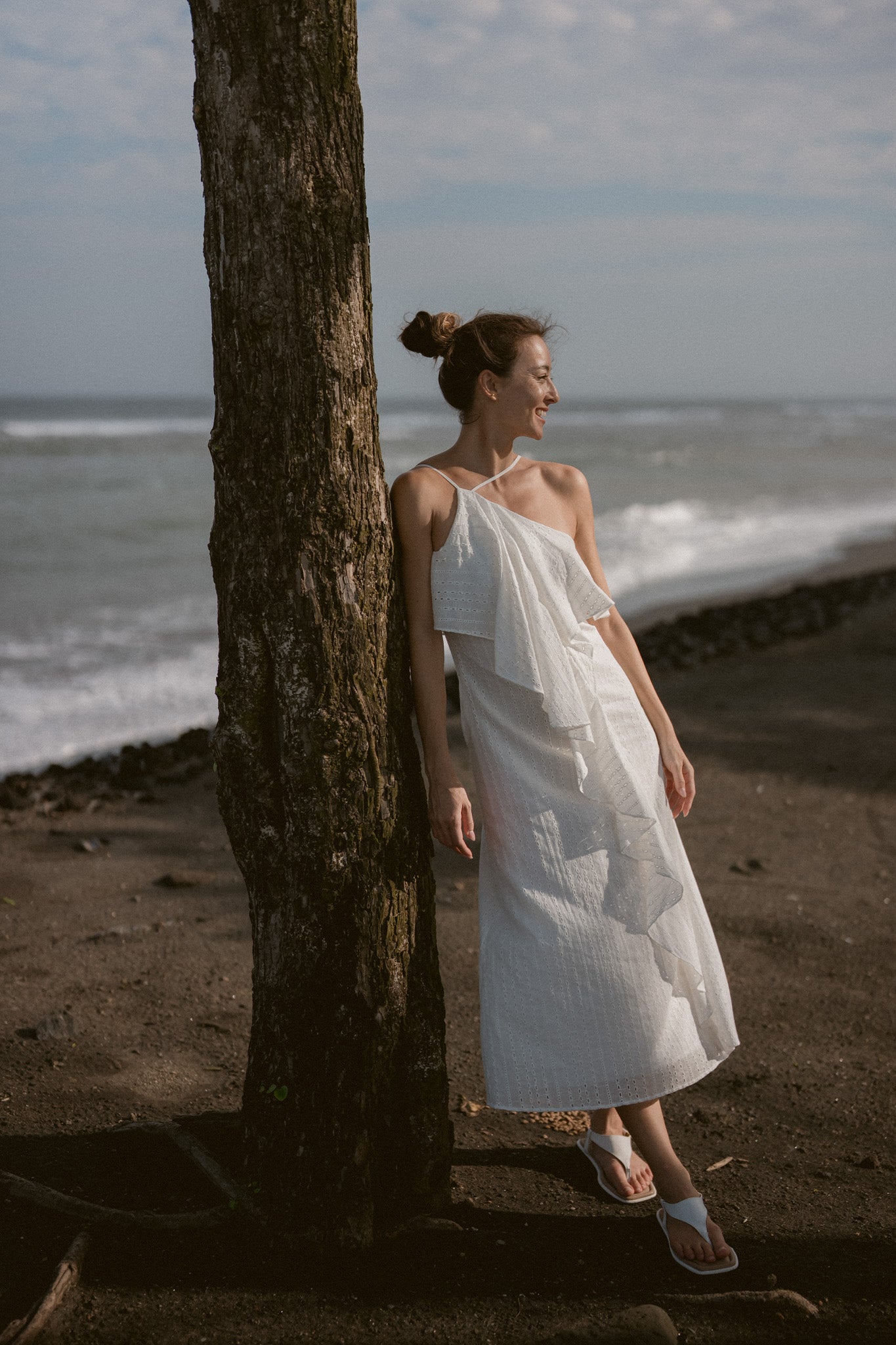 Shorefront Embroidery Cotton Dress