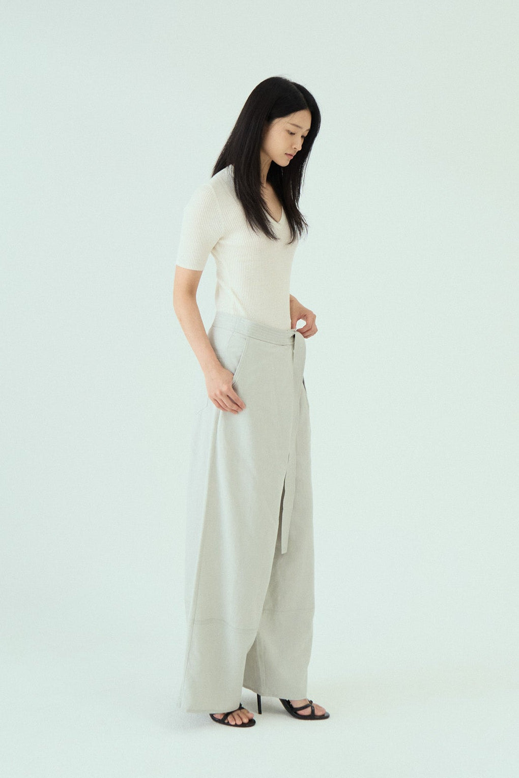 Sash Wrap Trousers