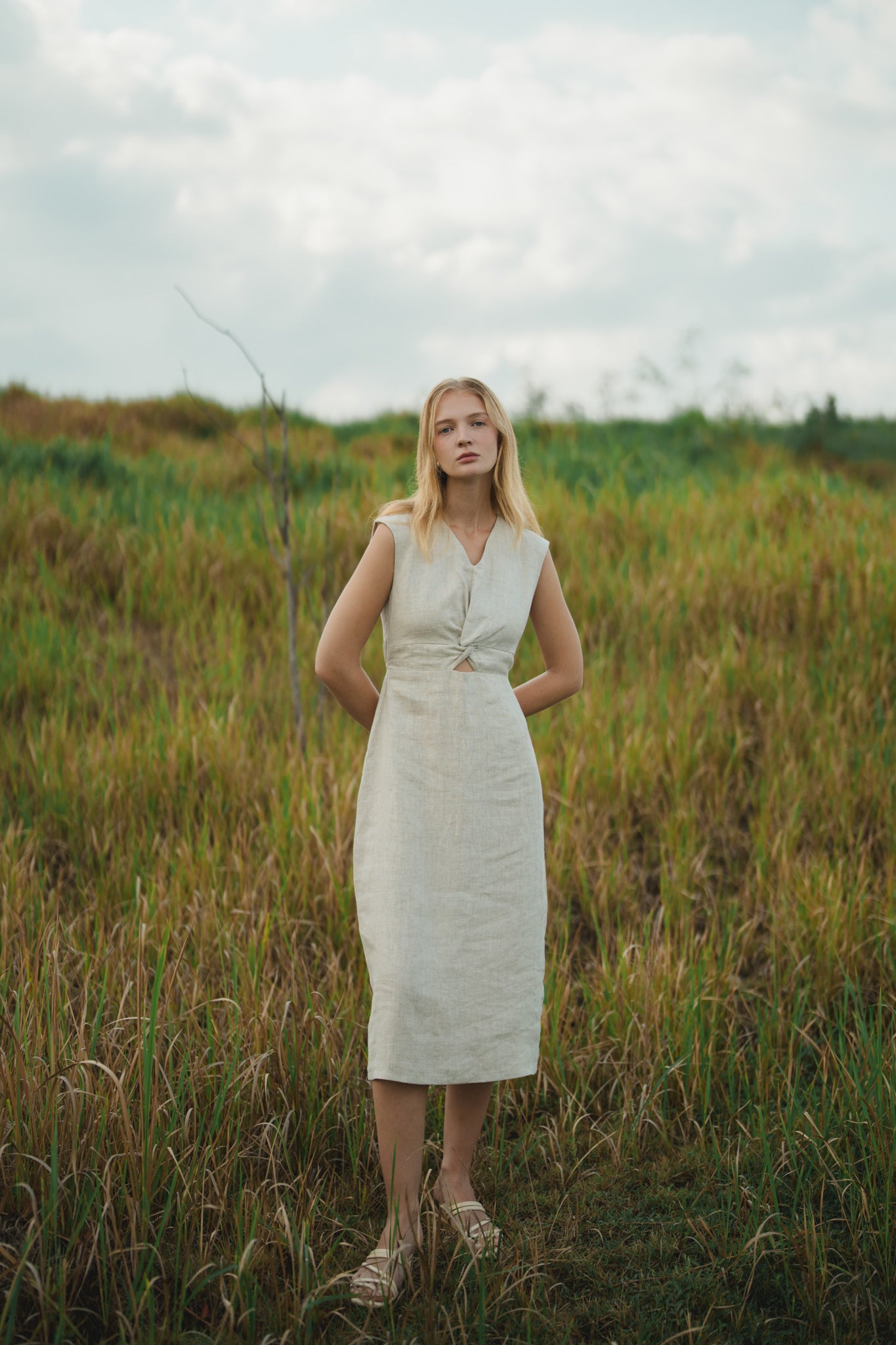 Knot Linen Dress