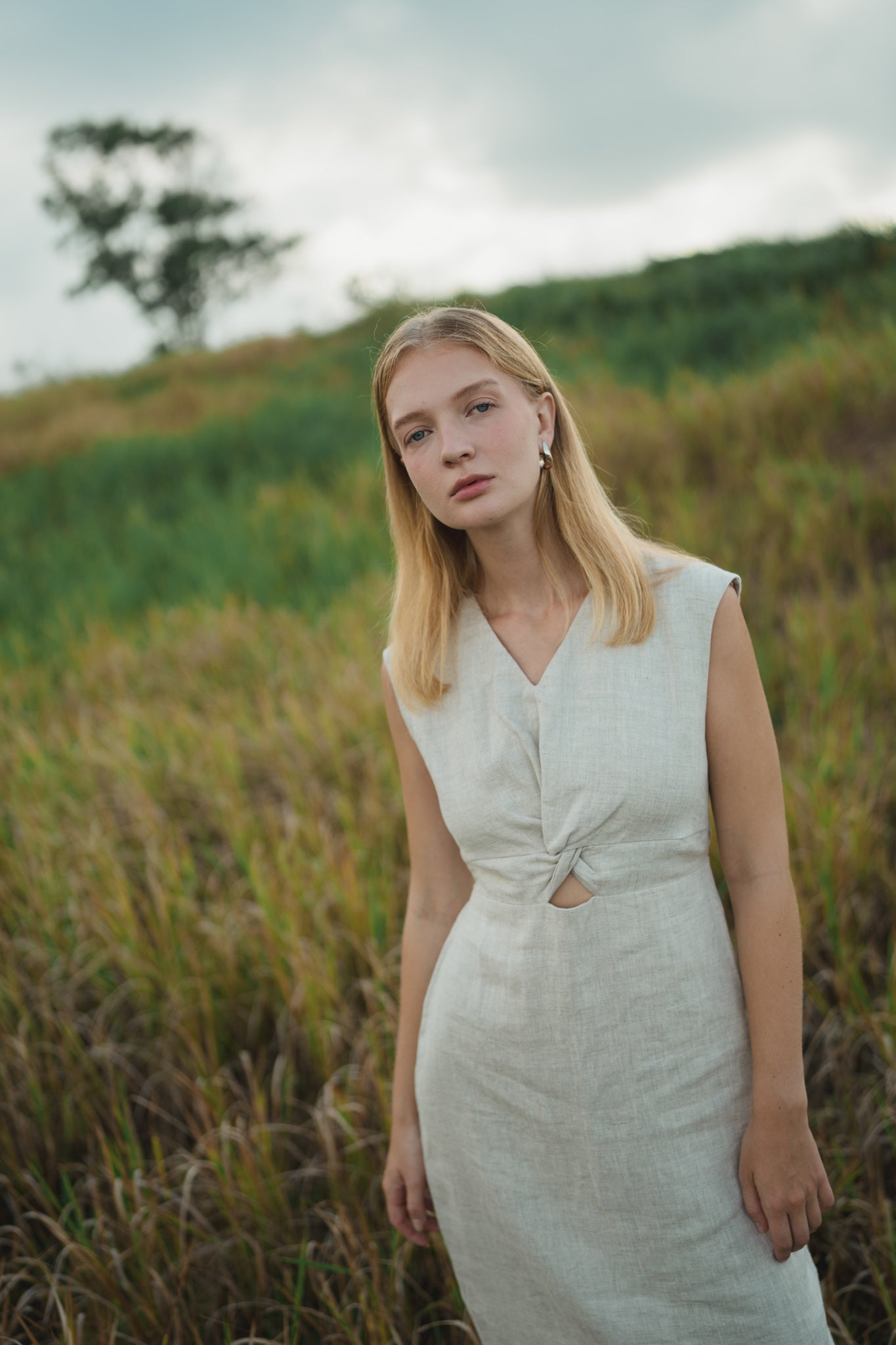 Knot Linen Dress