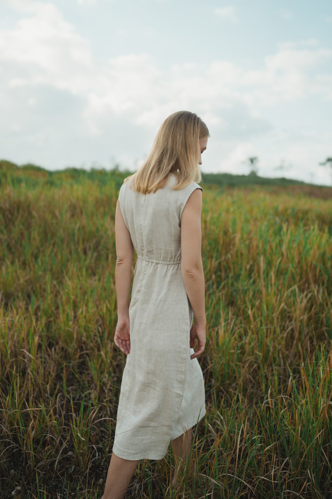 Knot Linen Dress