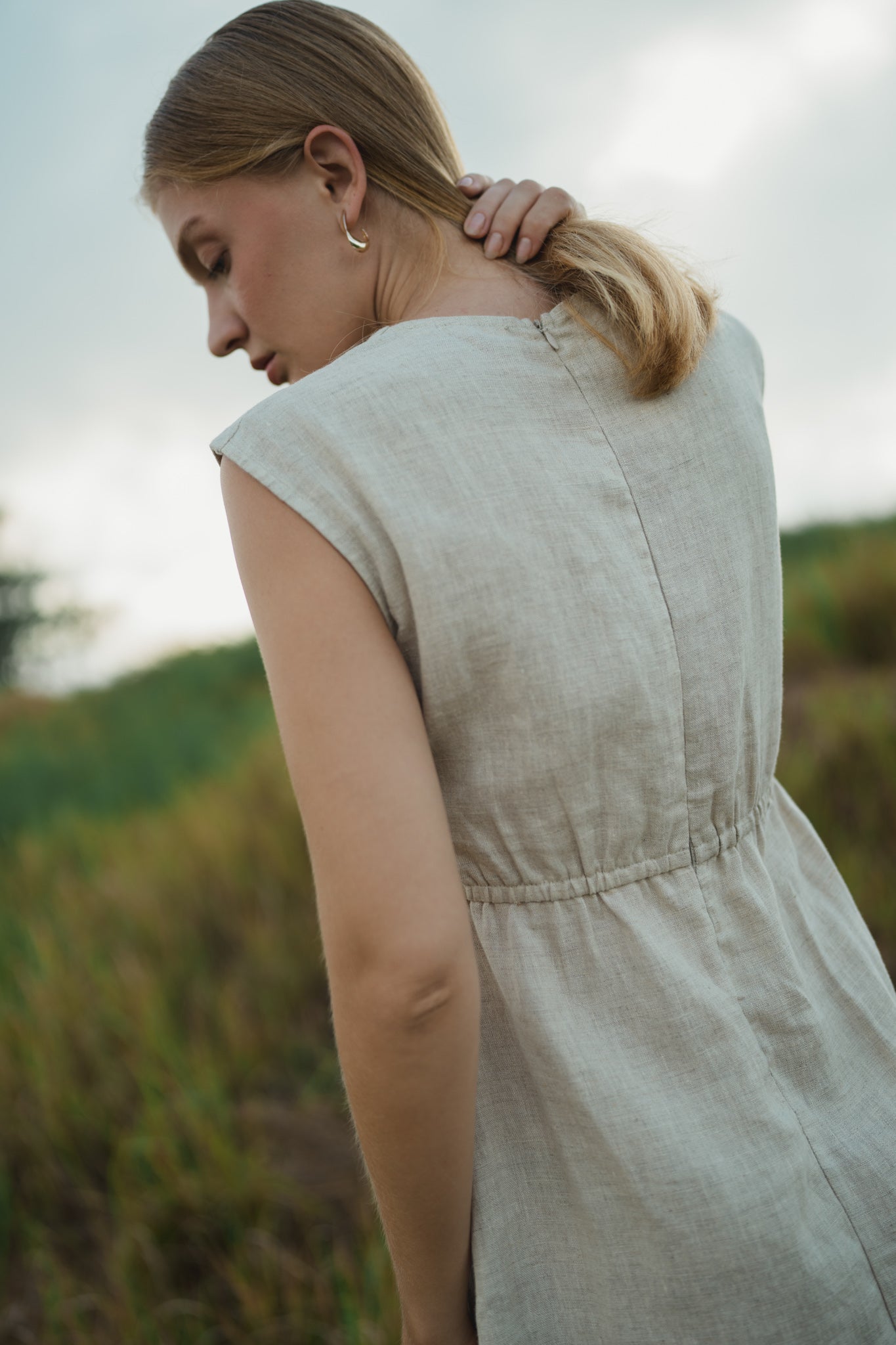 Knot Linen Dress