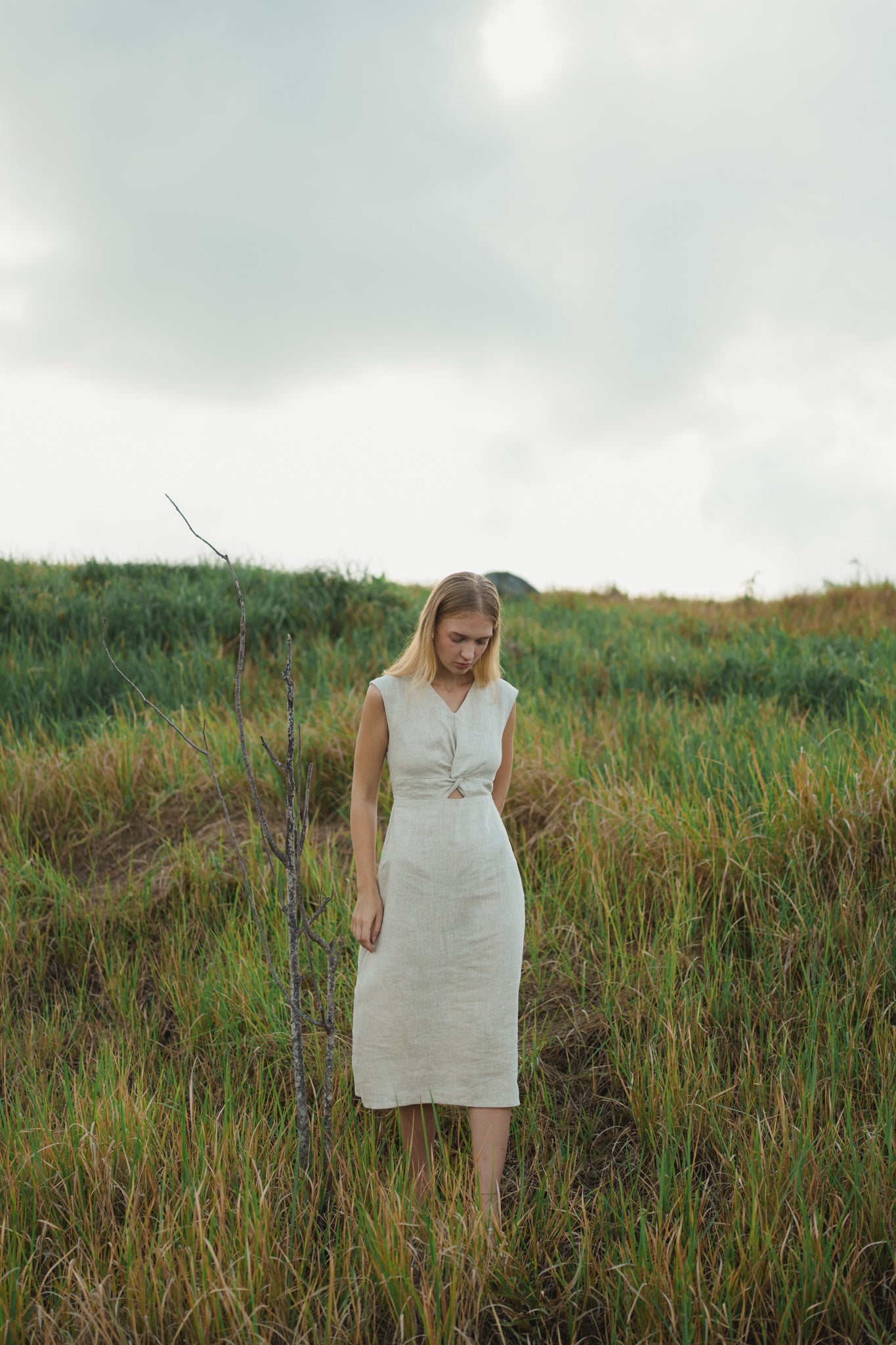 Knot Linen Dress