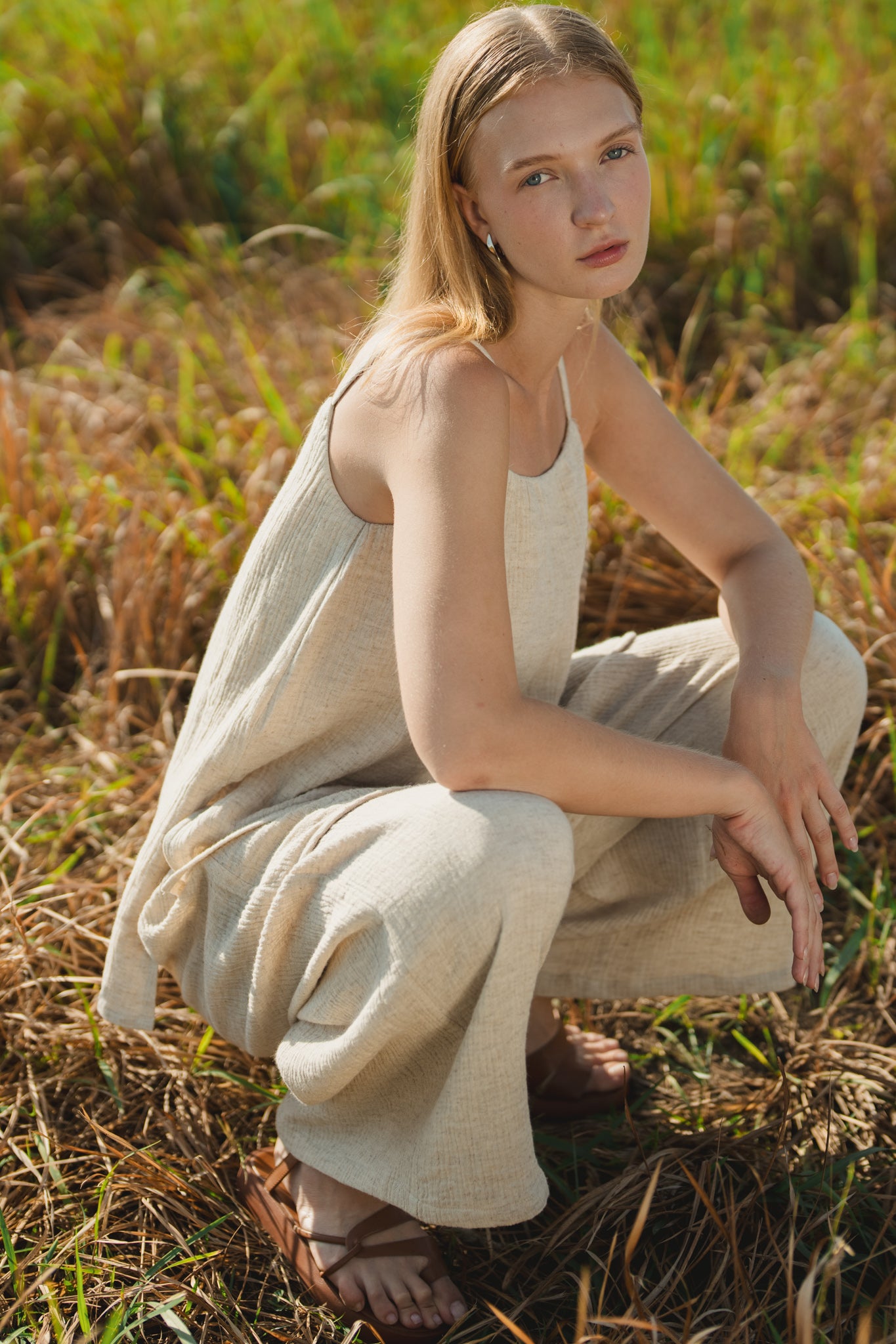 Iria Textured Flare Trousers