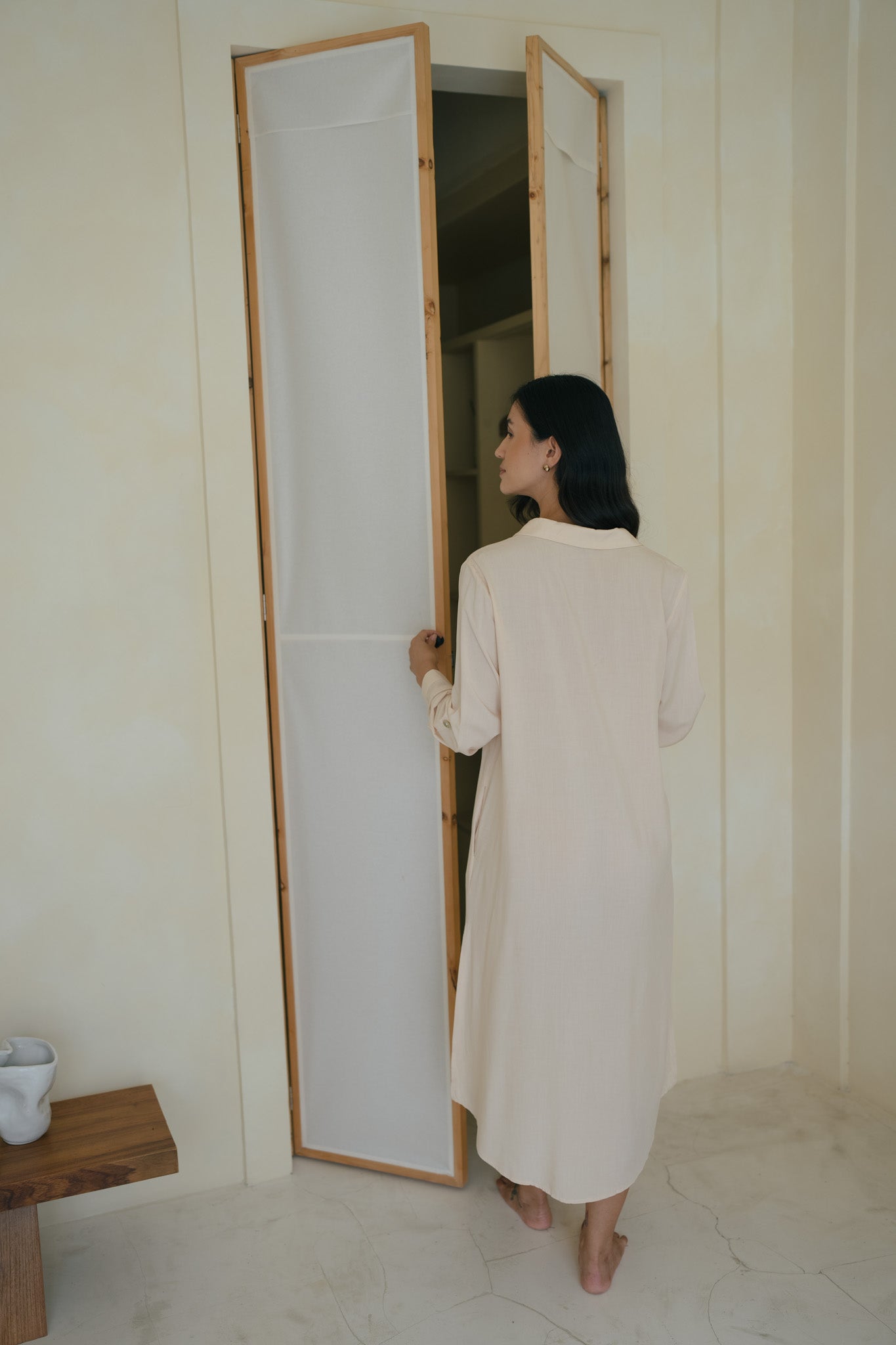 Long Sleeve Rayon Shirt Dress