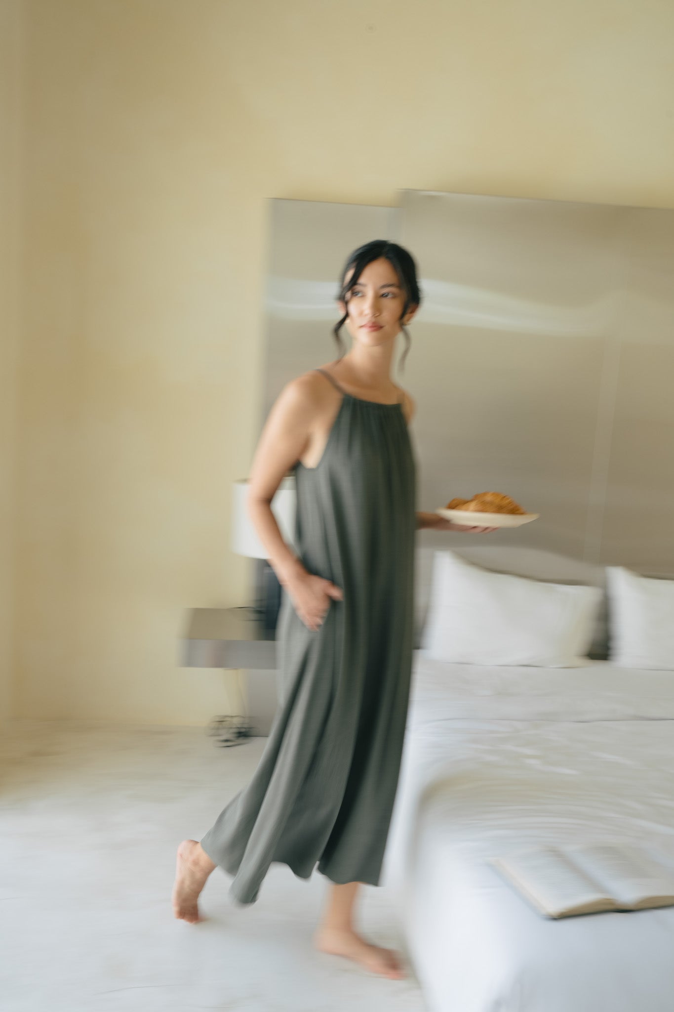 Drawstring Flowy Dress