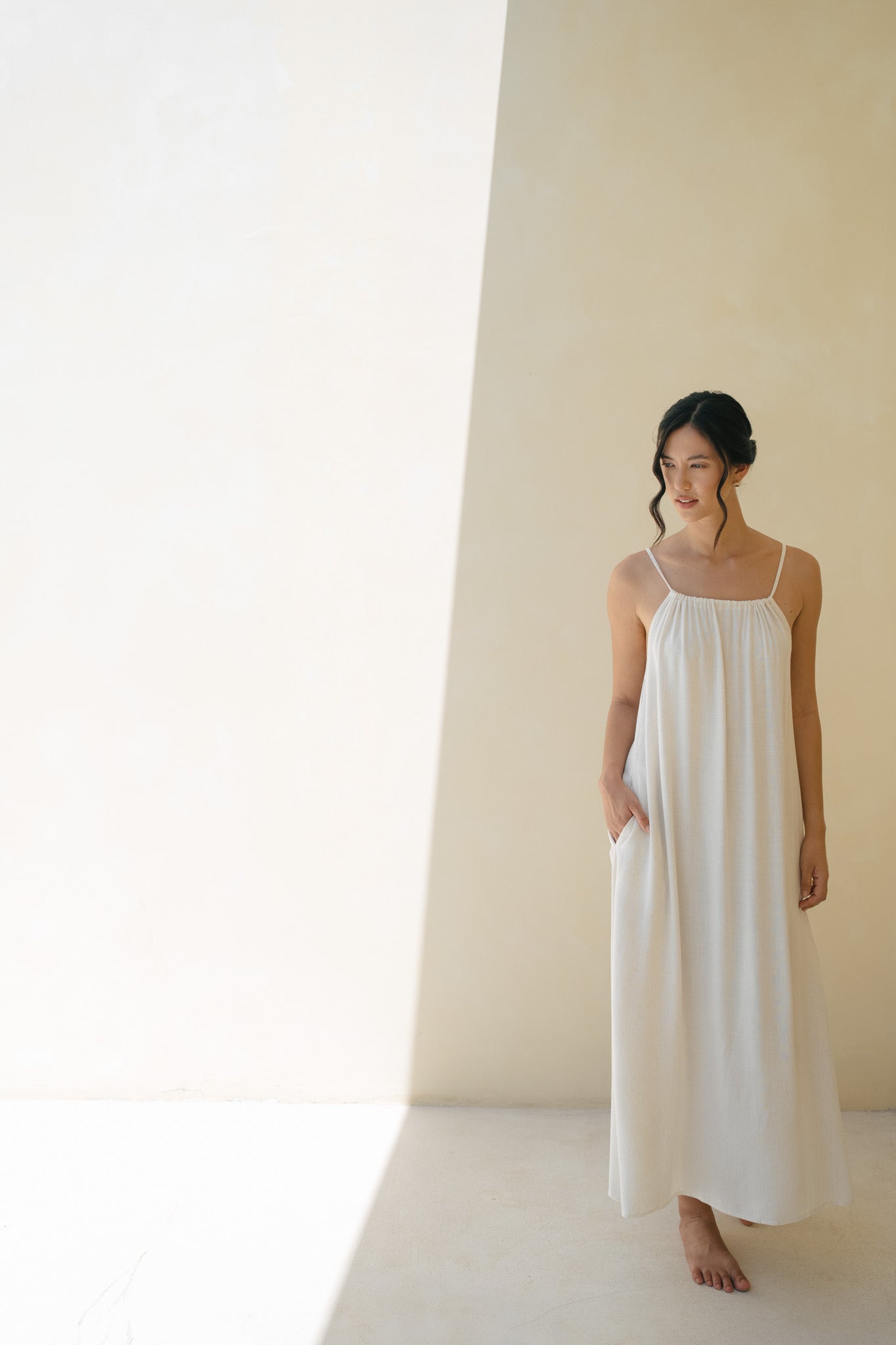 Drawstring Flowy Dress