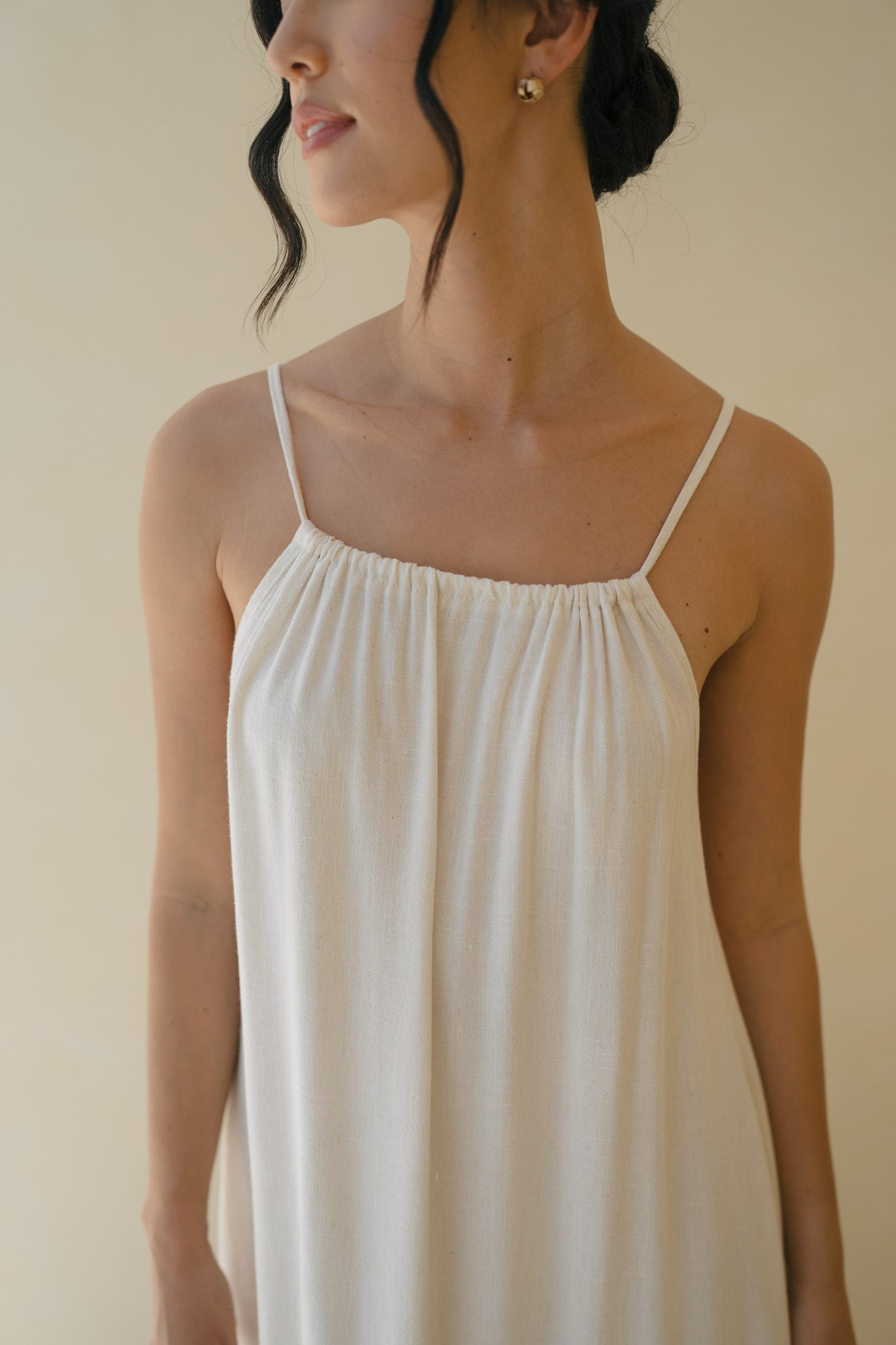 Drawstring Flowy Dress
