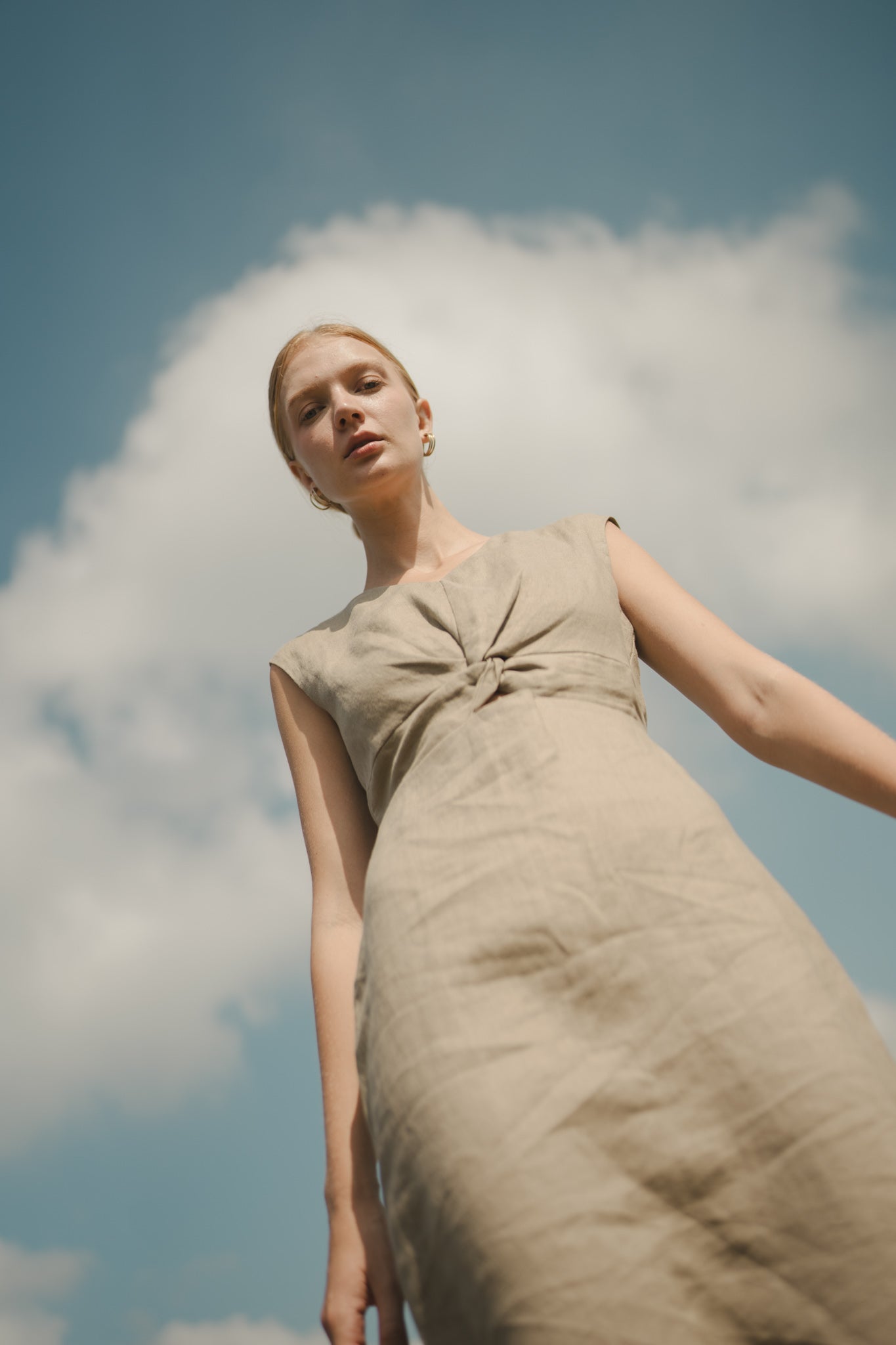 Knot Linen Dress