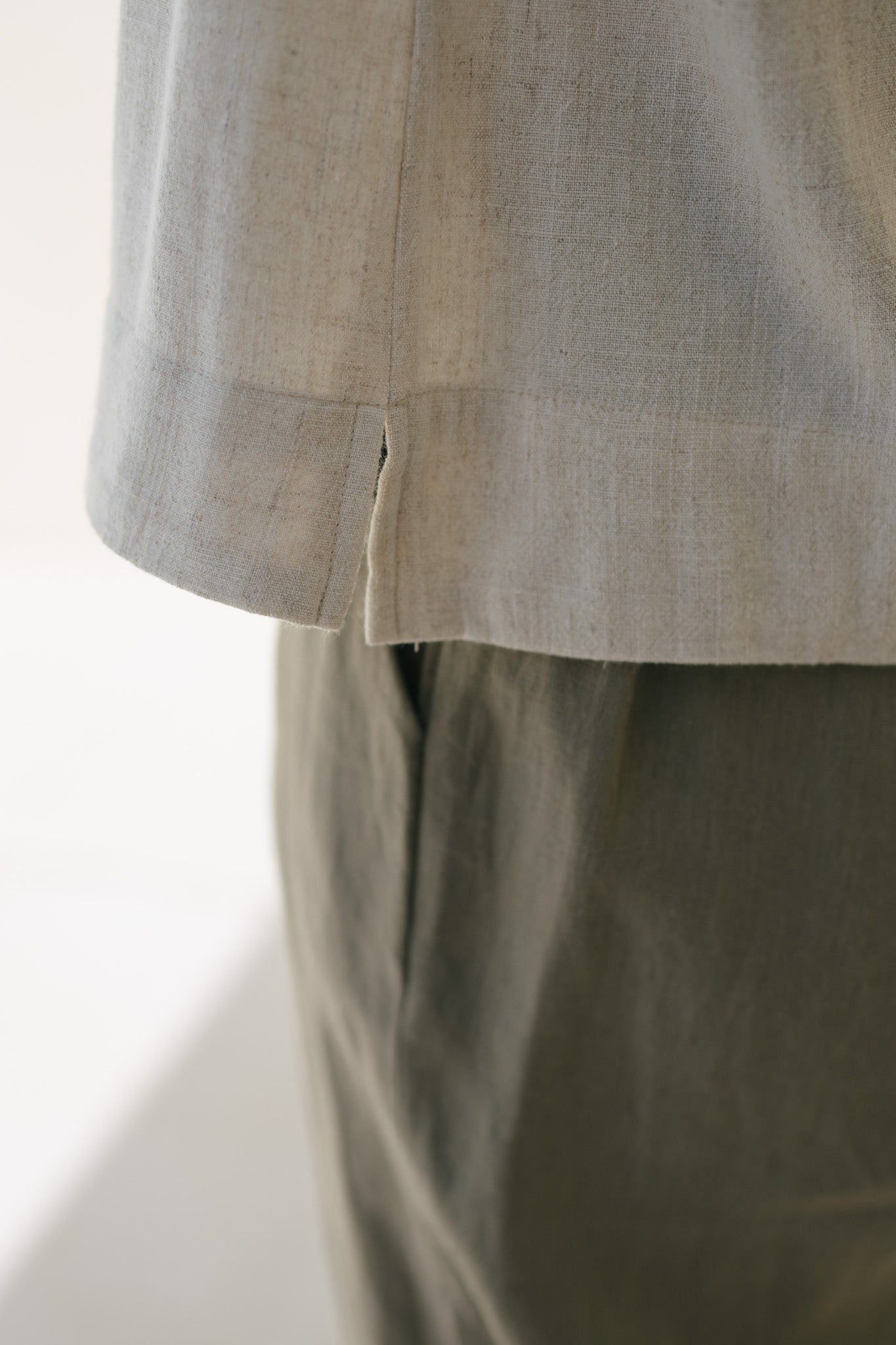 Tapered Linen Trousers