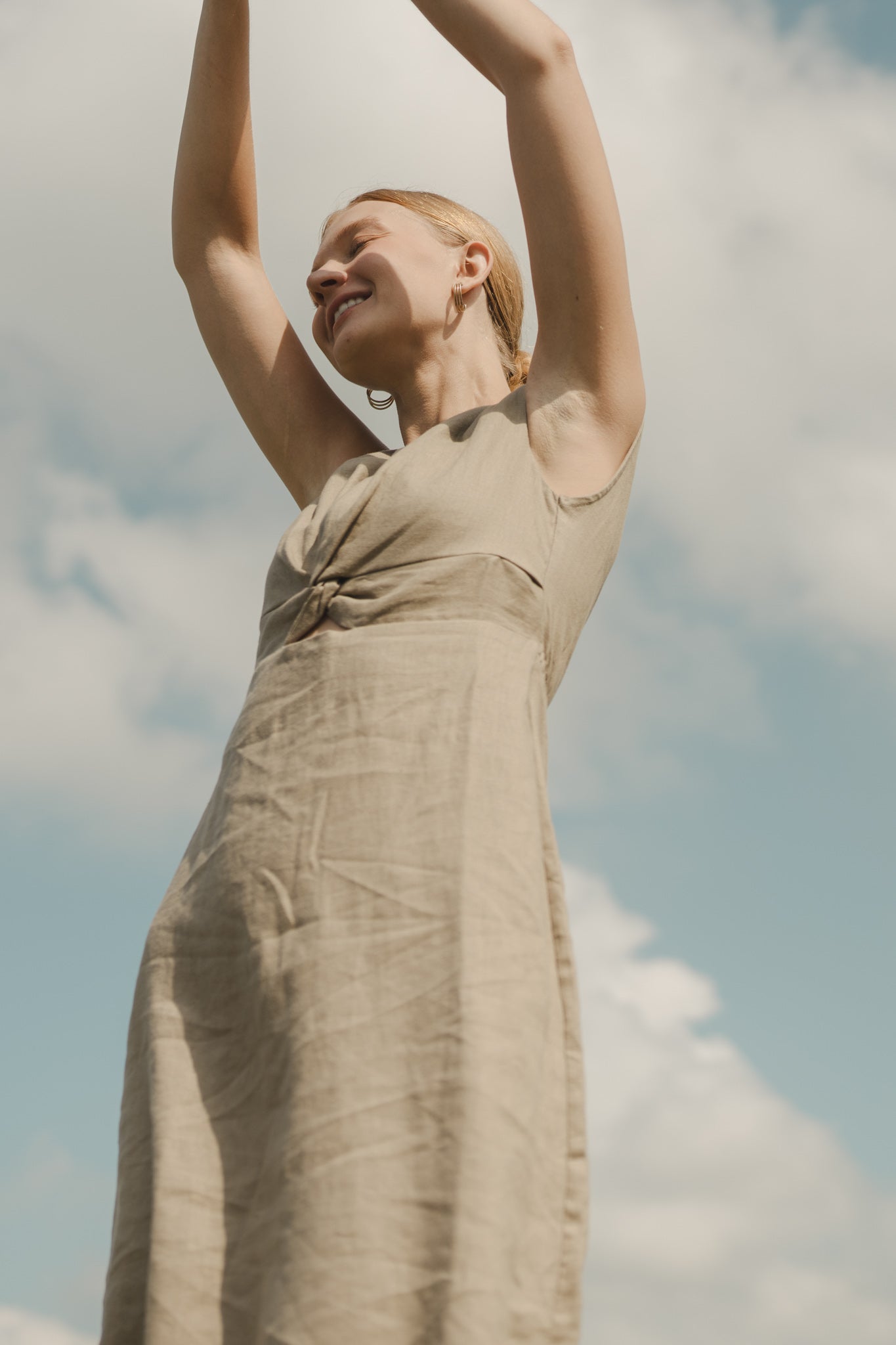 Knot Linen Dress