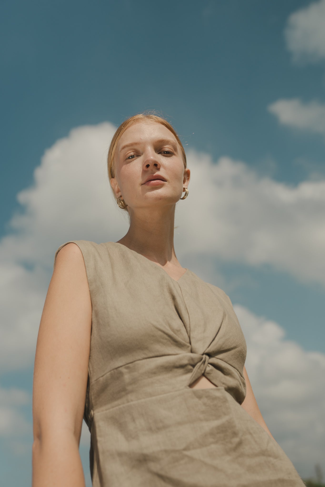 Knot Linen Dress
