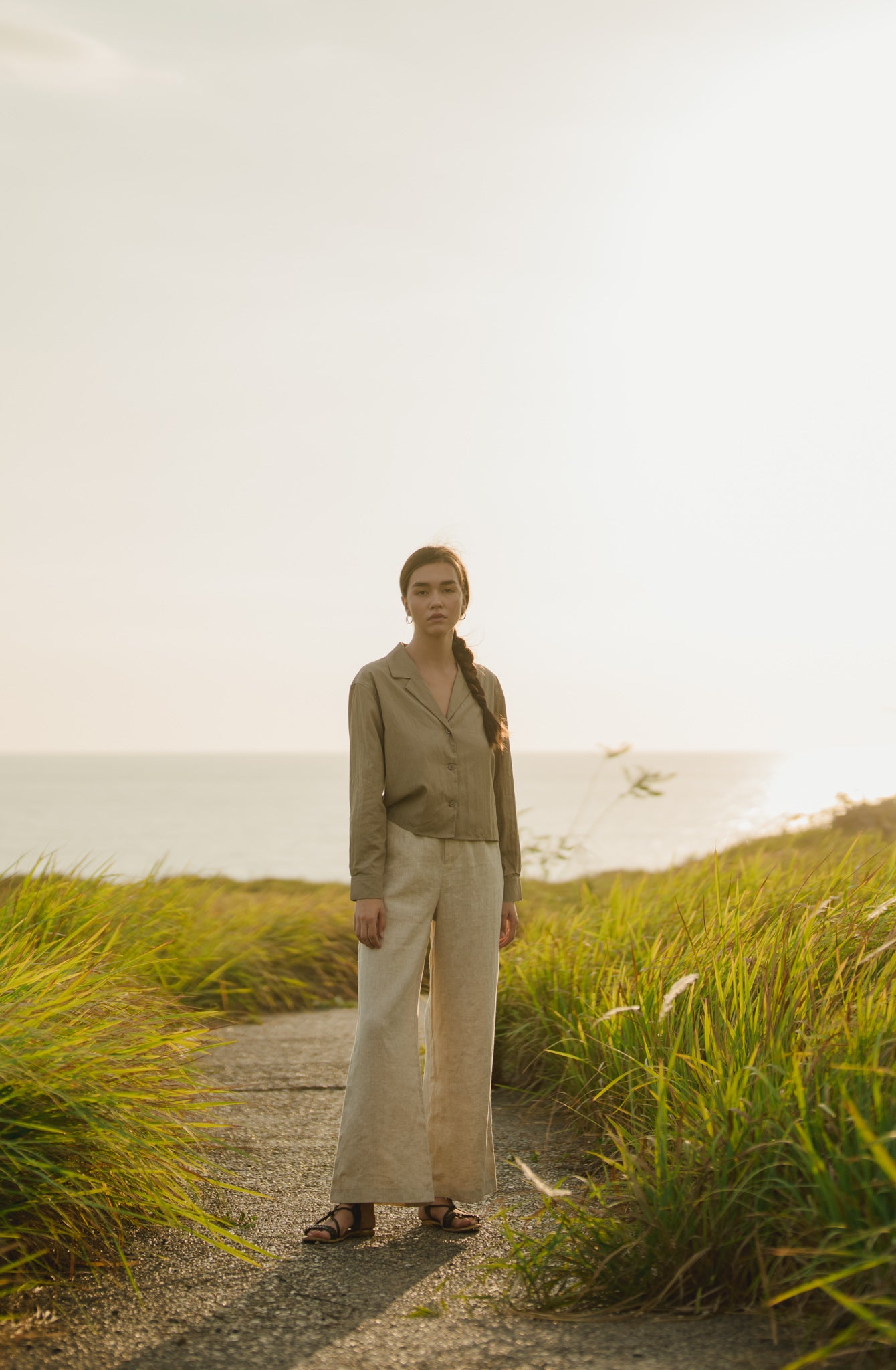 Gallery Ramie Long Trousers