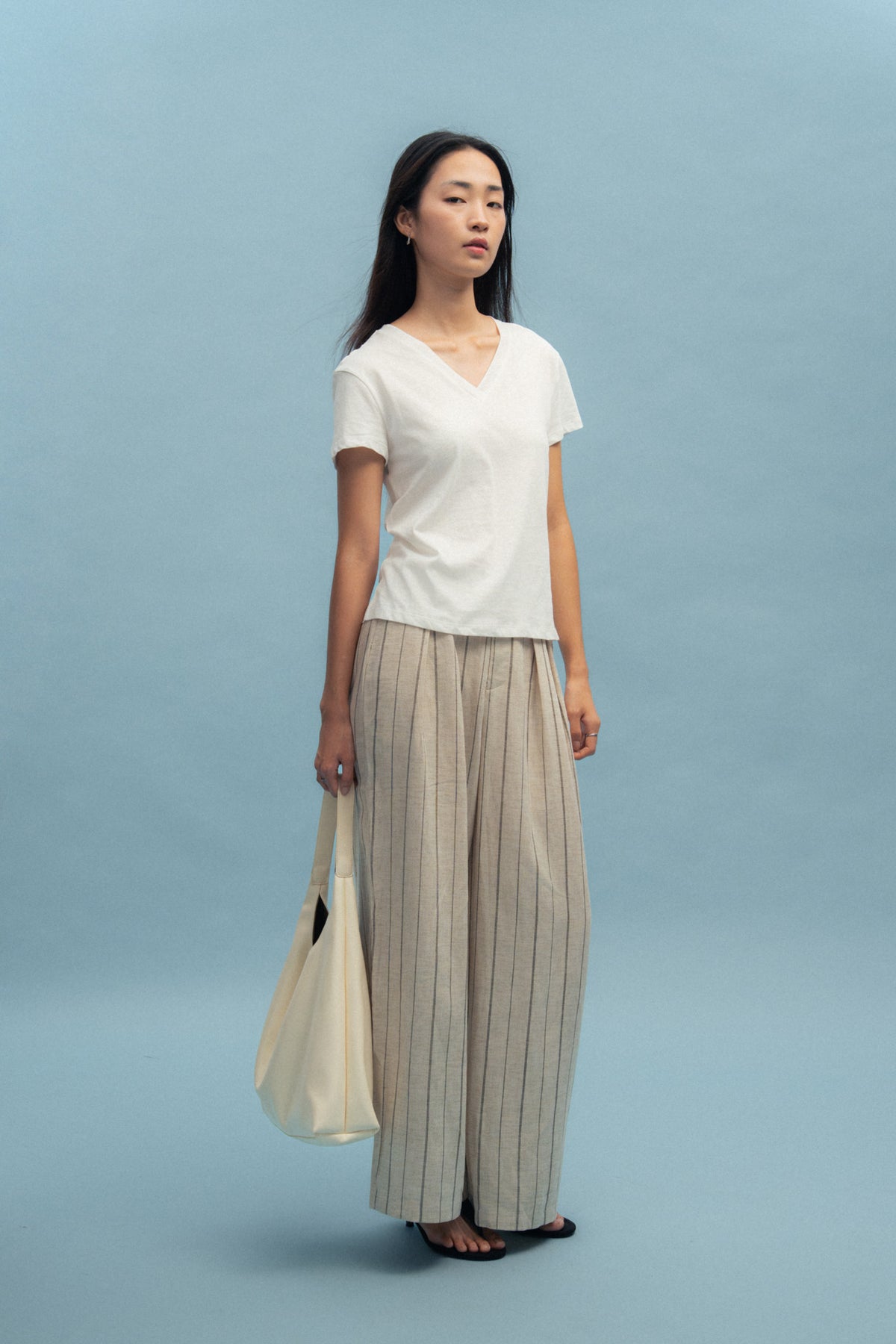 Stripe Flare Trousers