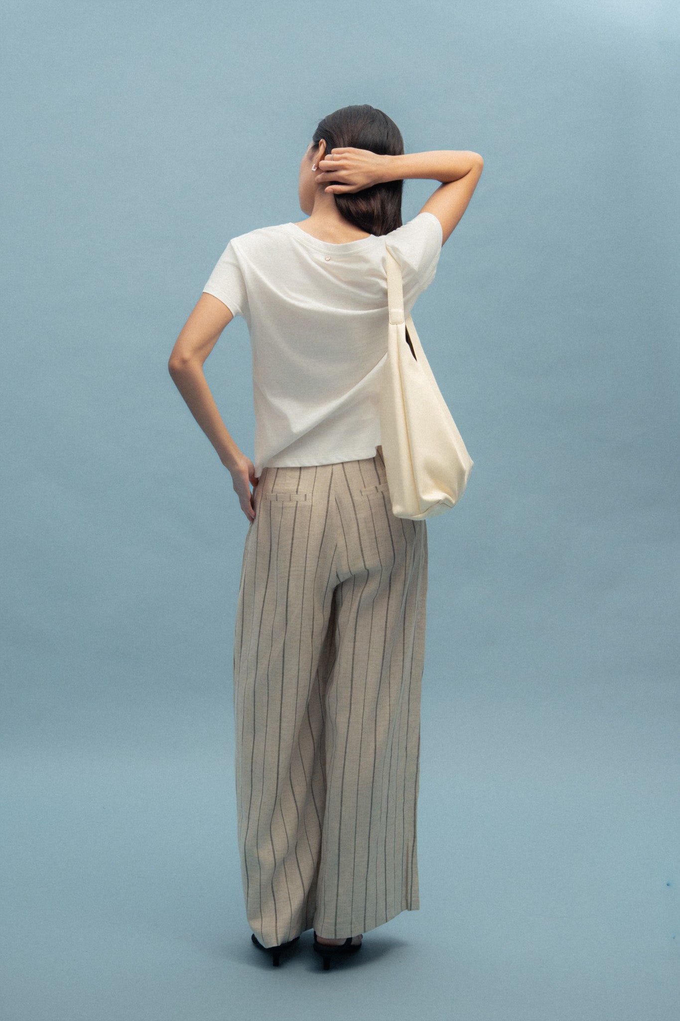 Stripe Flare Trousers