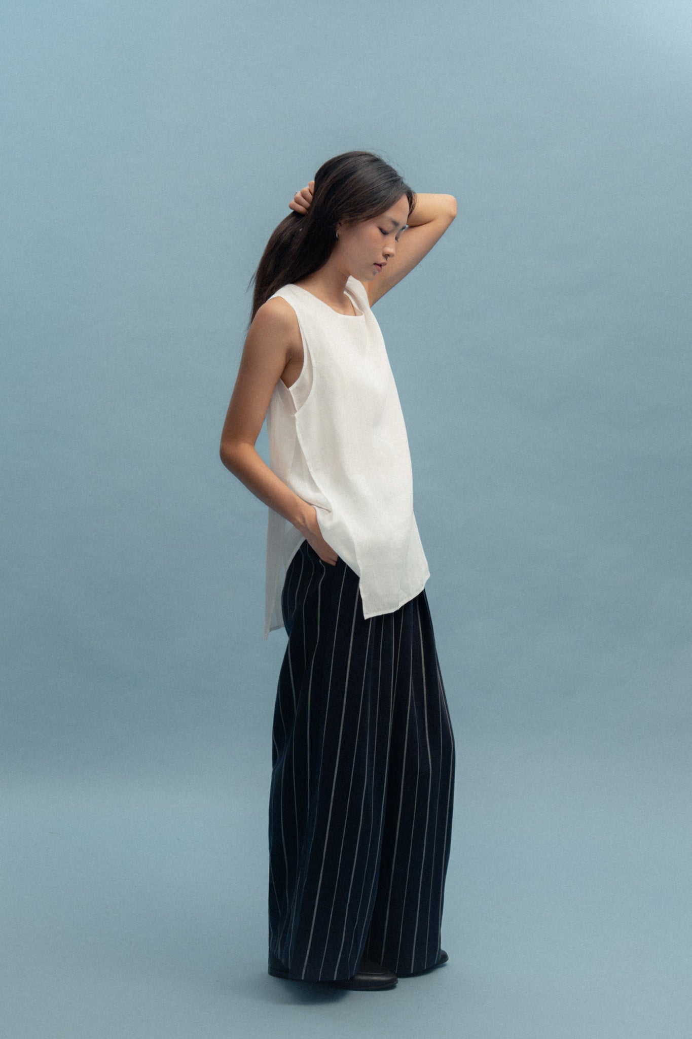 Stripe Flare Trousers