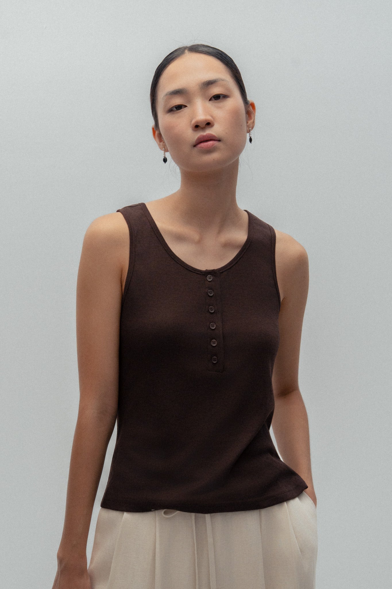 Button Tank Top