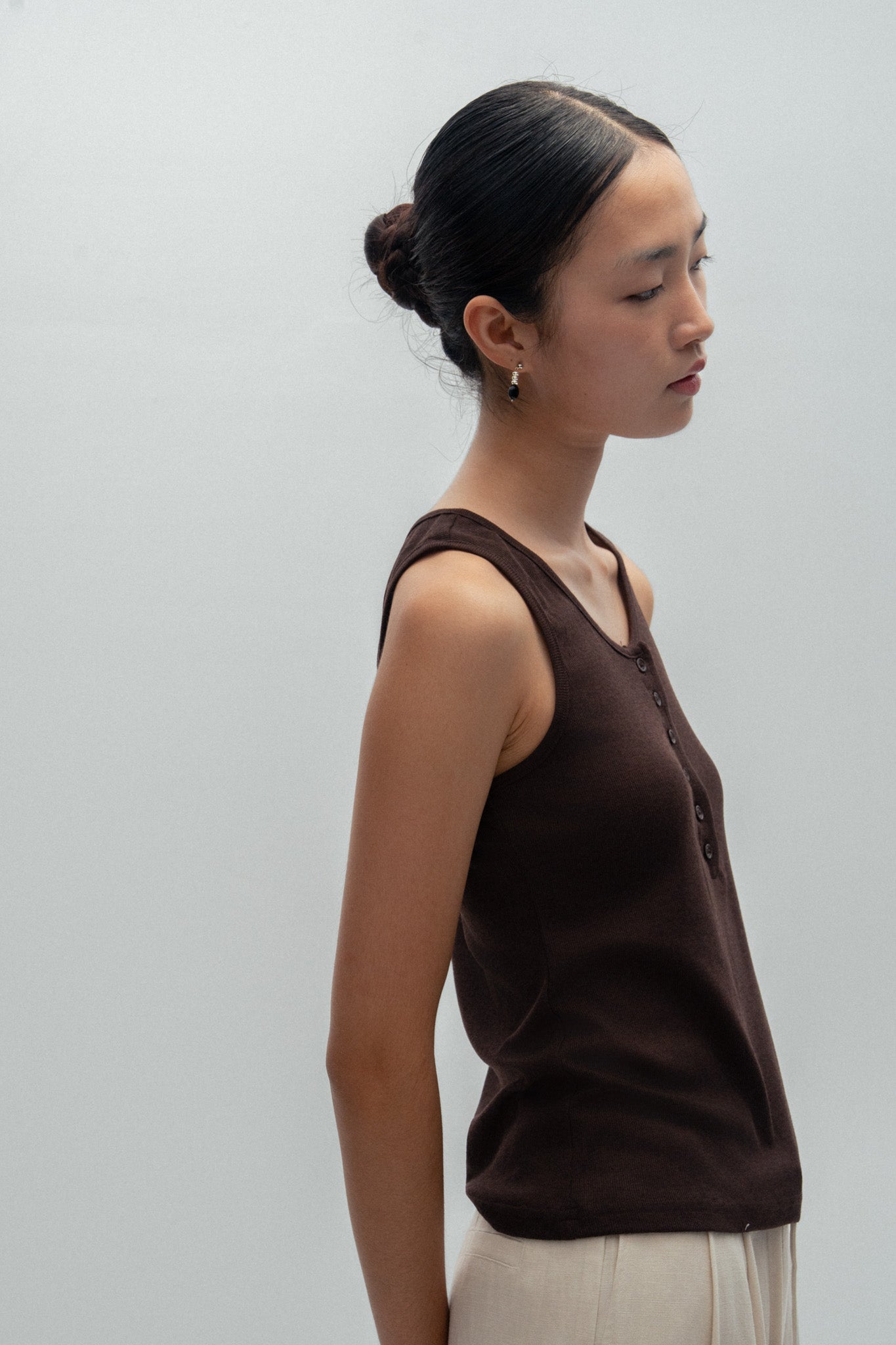 Button Tank Top