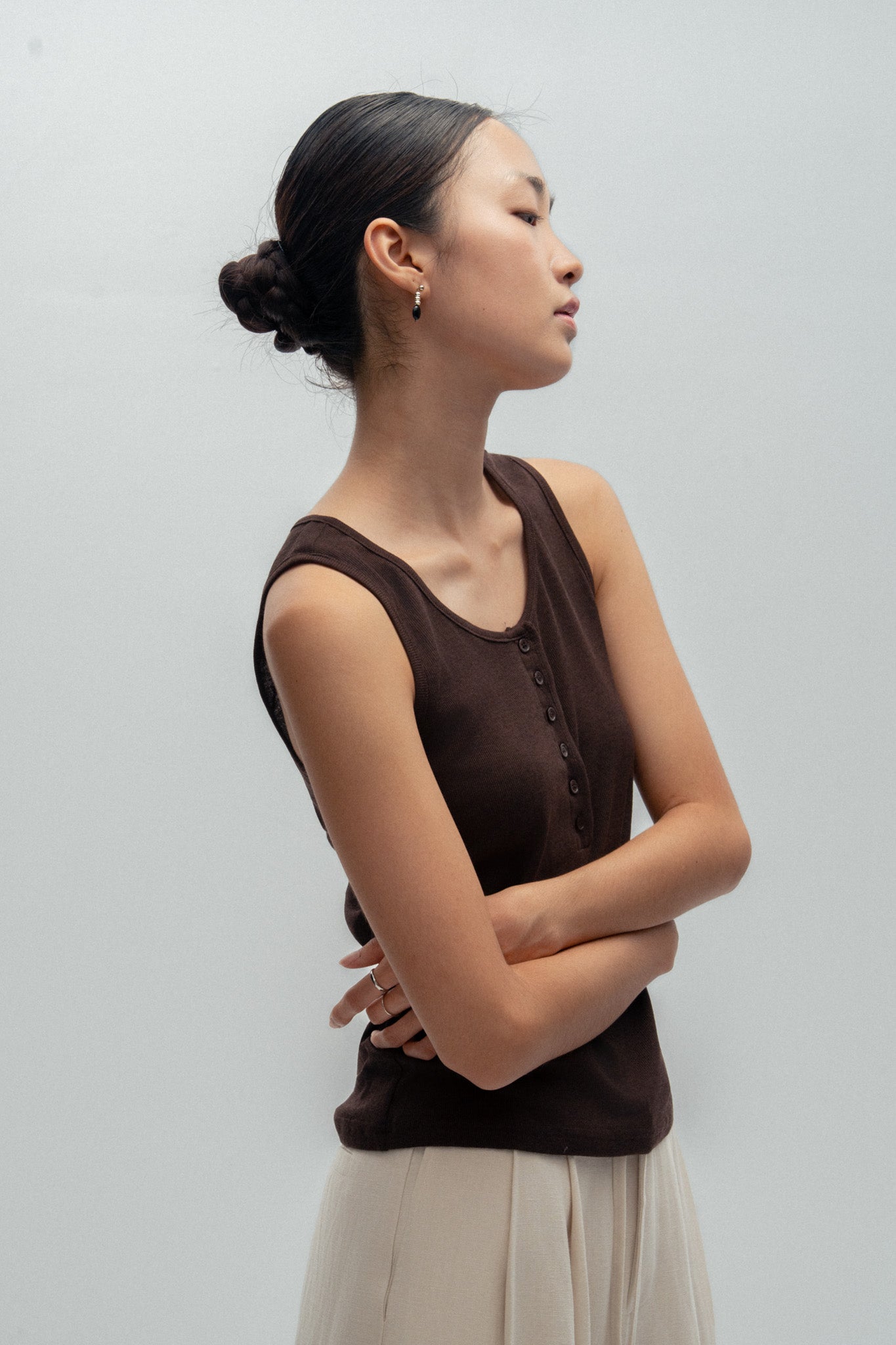 Button Tank Top